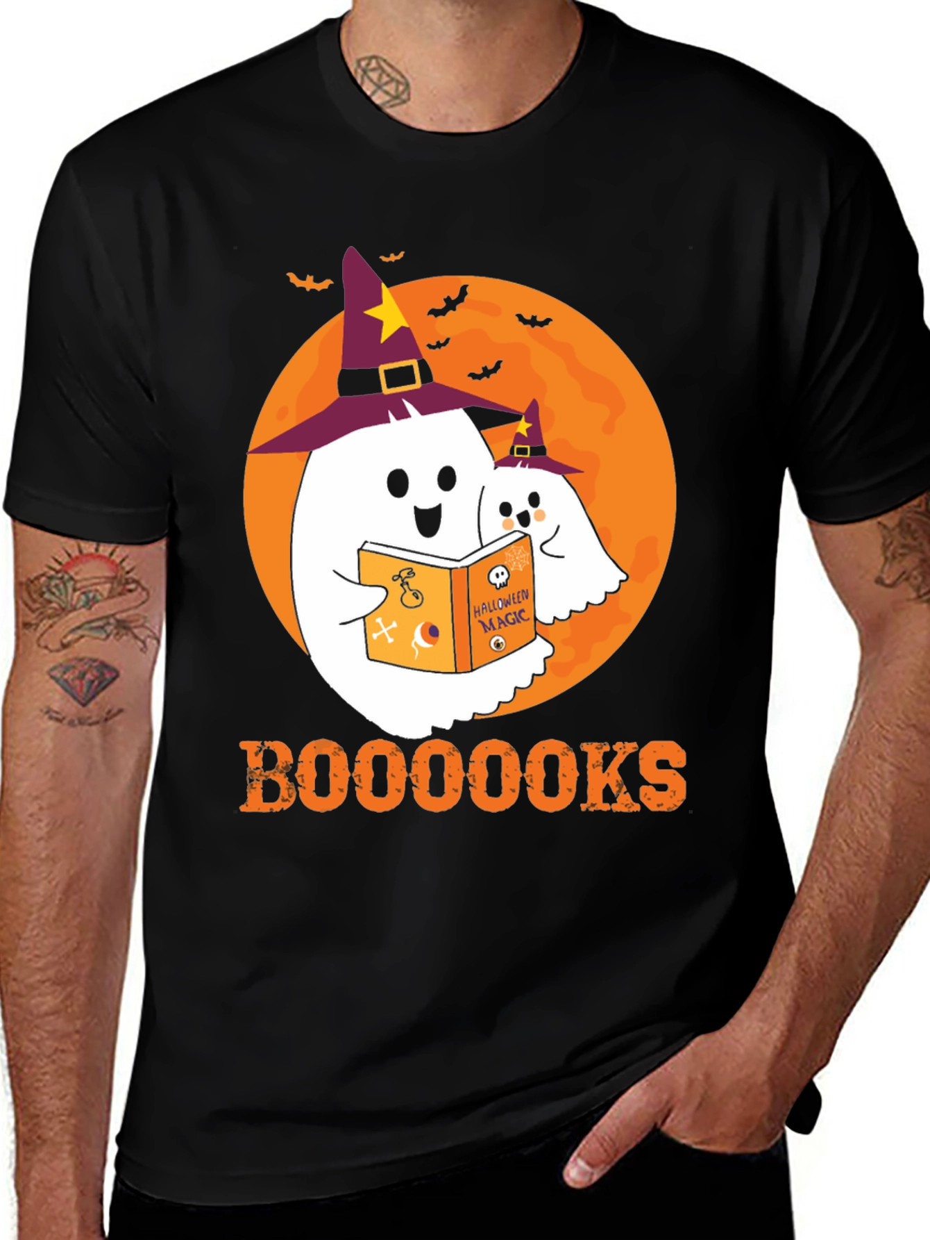 Halloween Ghost Reading T-Shirt