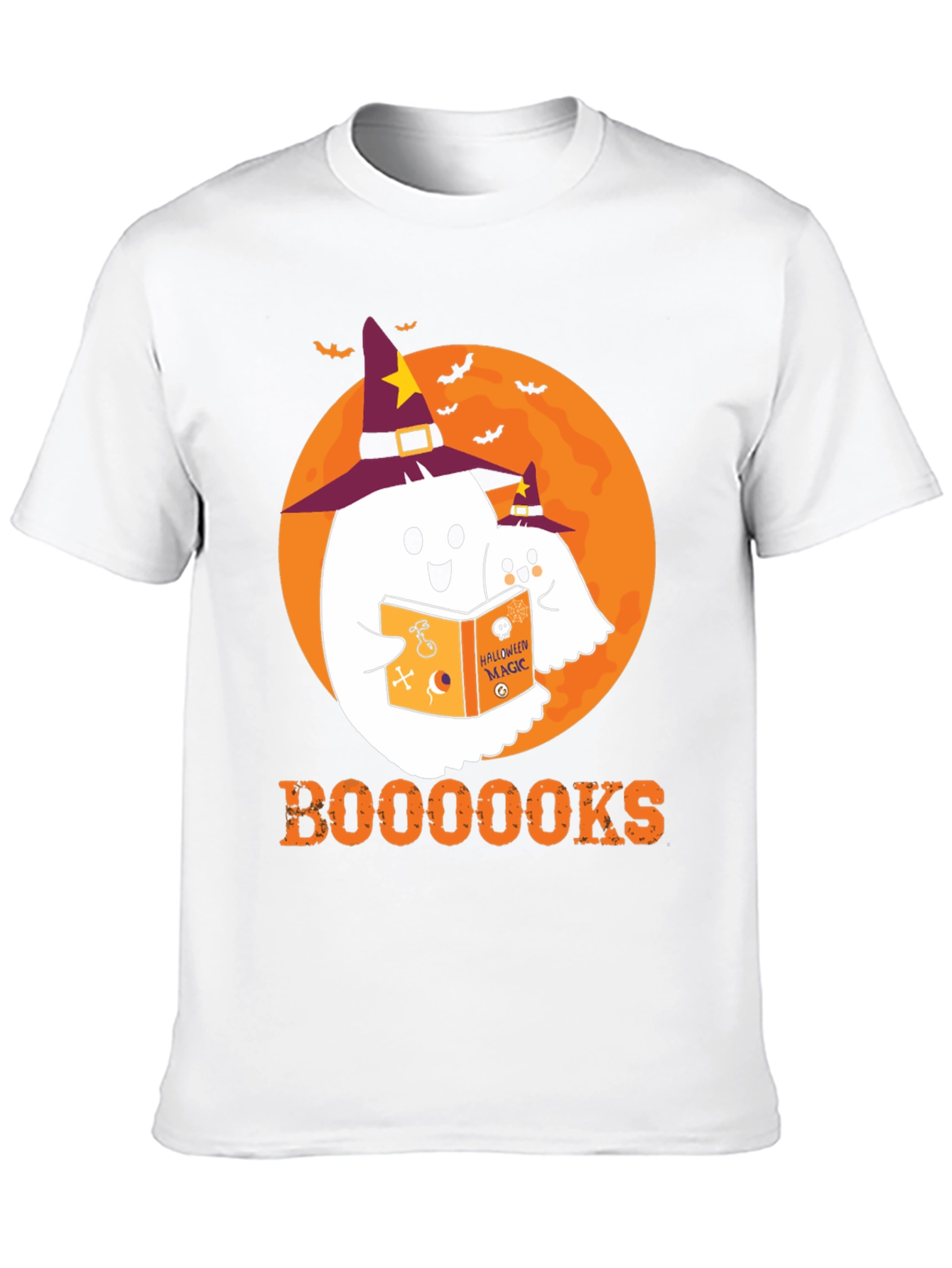 Halloween Ghost Reading T-Shirt