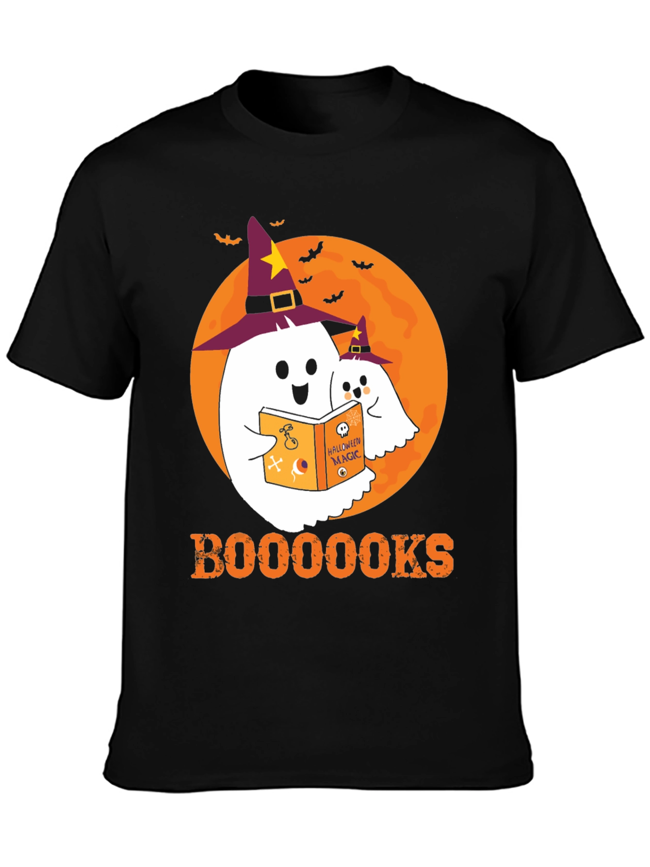 Halloween Ghost Reading T-Shirt