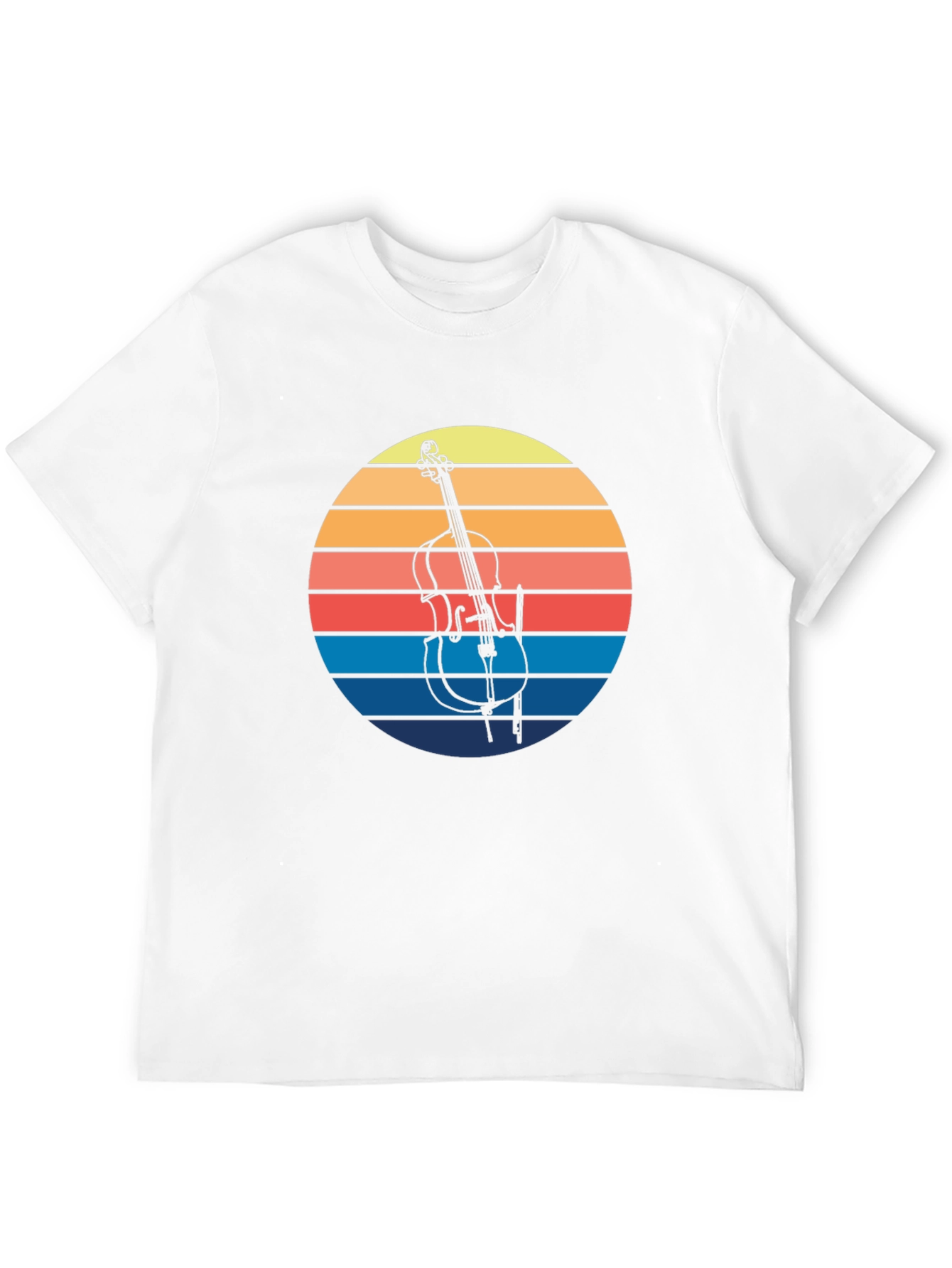 Retro Cello Sunset Graphic Tee