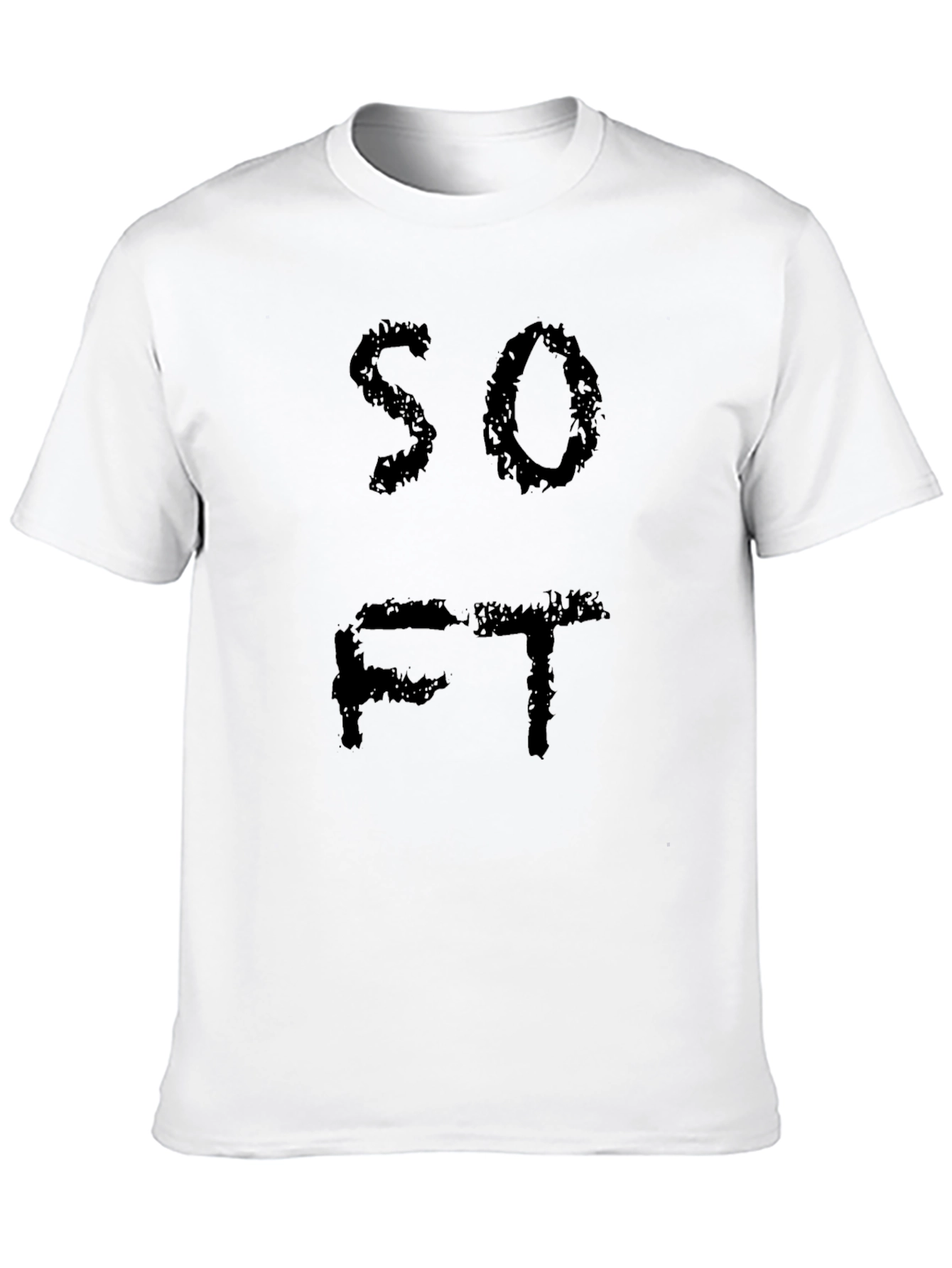 SO FT Graphic T-Shirt - Black Casual Tee