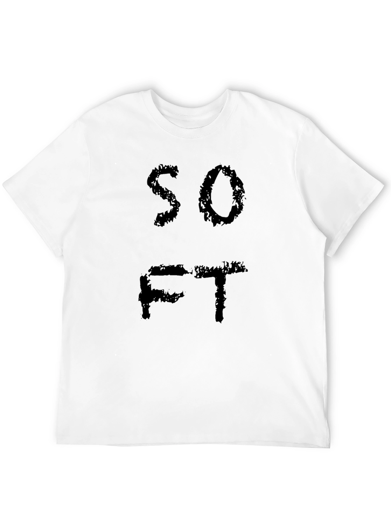 SO FT Graphic T-Shirt - Black Casual Tee
