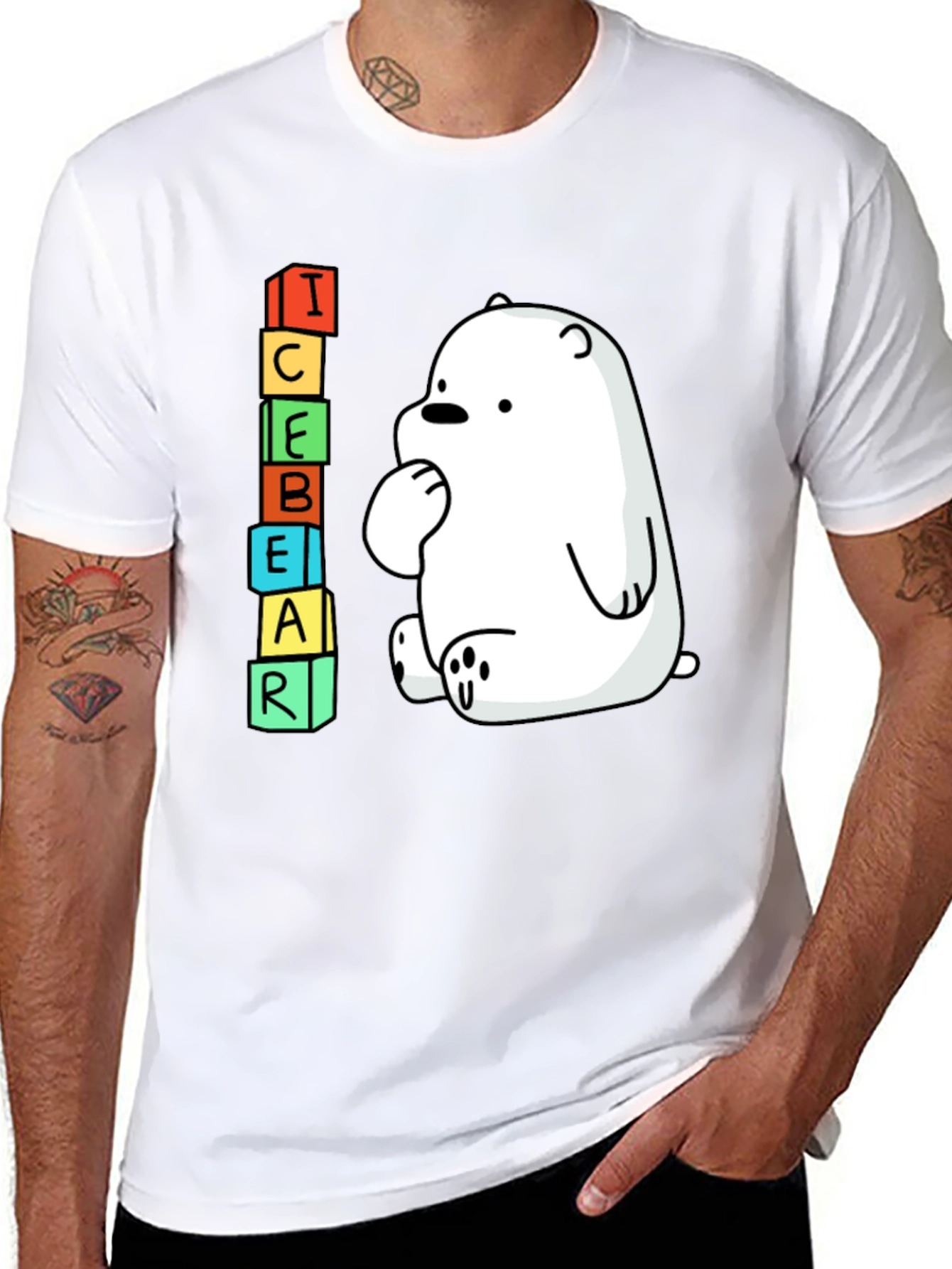 Ice Bear Graphic Tee - We Bare Bears Inspired