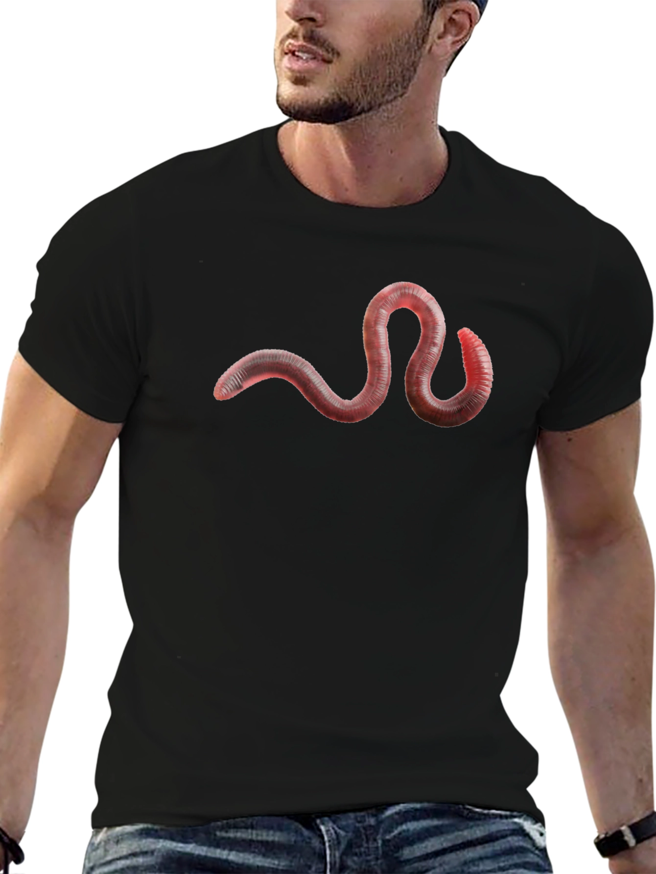 Worm Graphic Tee - Casual Comfort
