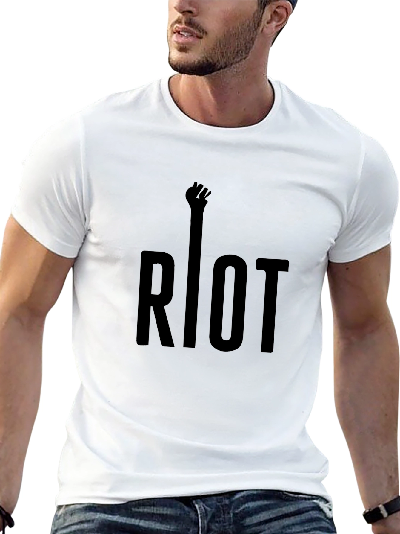 Riot Graphic T-Shirt - Bold Statement Tee
