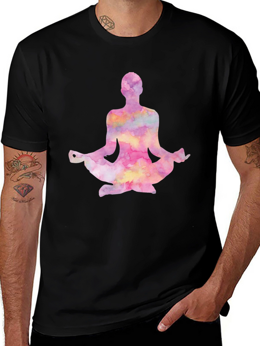 Watercolor Yoga Meditation T-Shirt