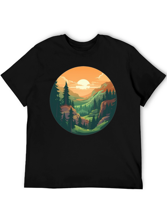 Mountain Landscape Graphic T-Shirt