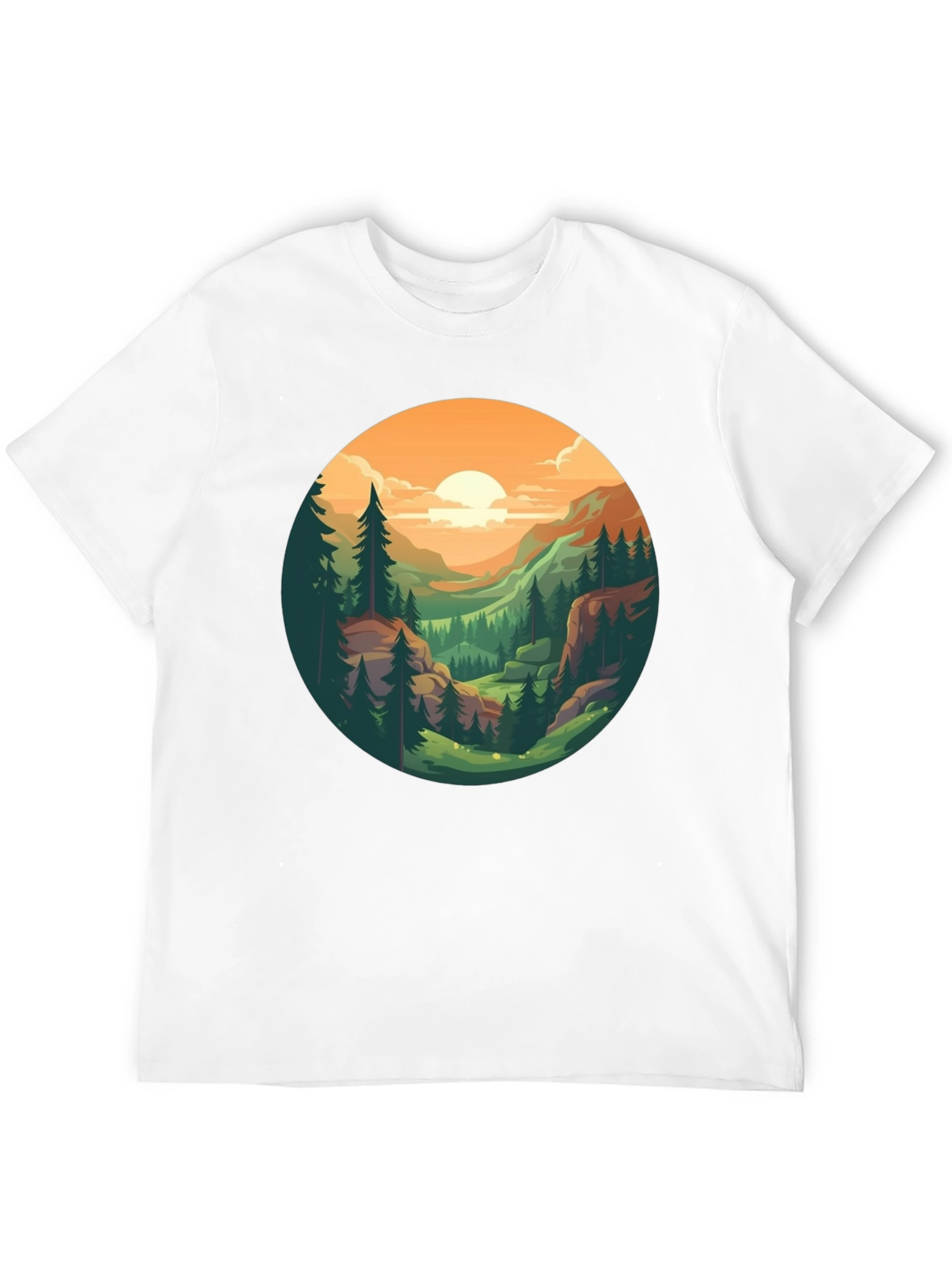 Mountain Landscape Graphic T-Shirt