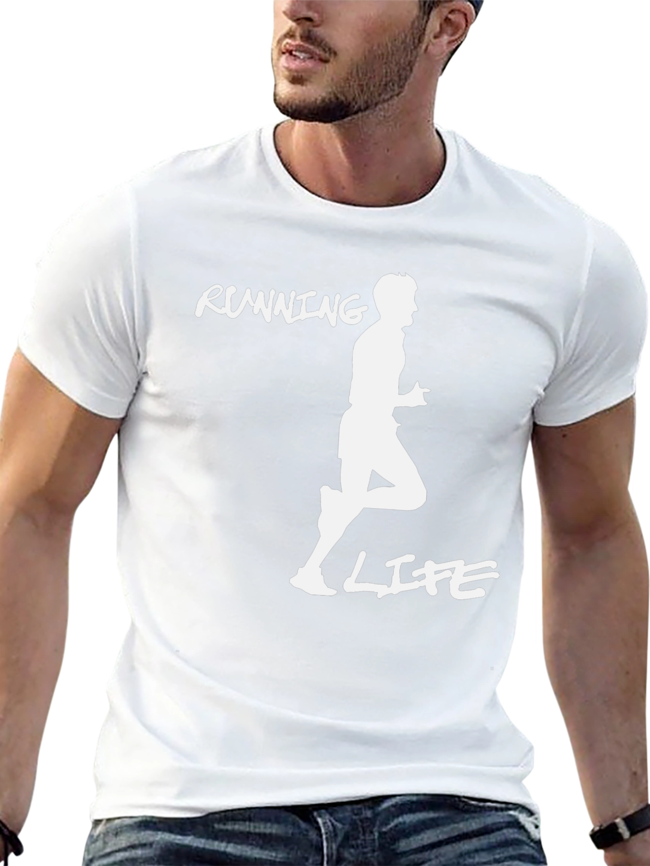 Running Life Graphic Tee - Black