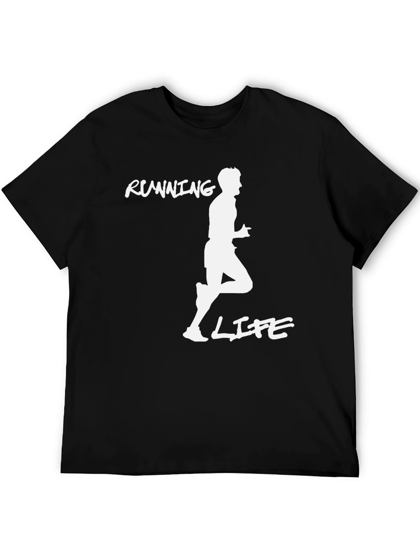 Running Life Graphic Tee - Black