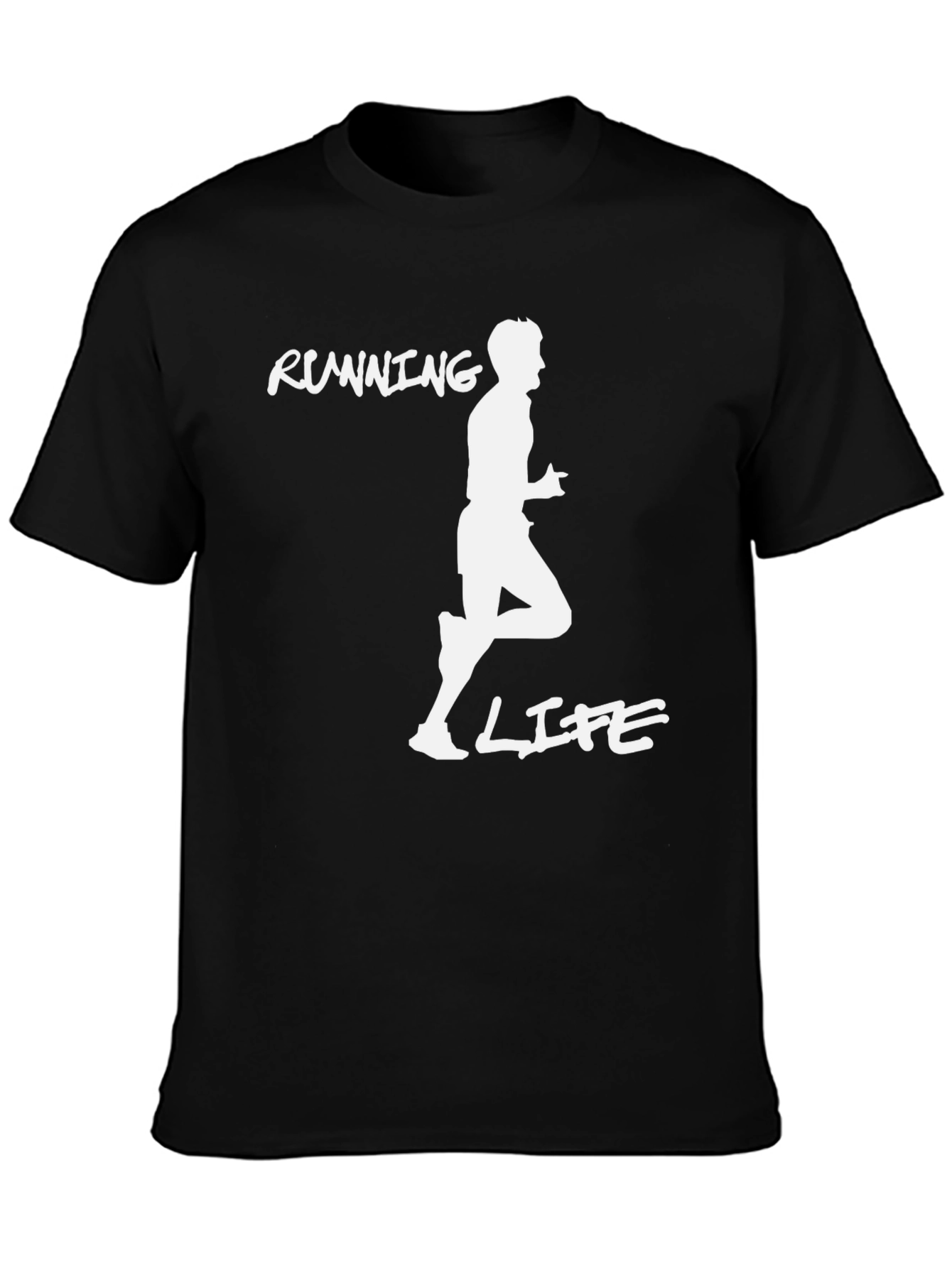 Running Life Graphic Tee - Black
