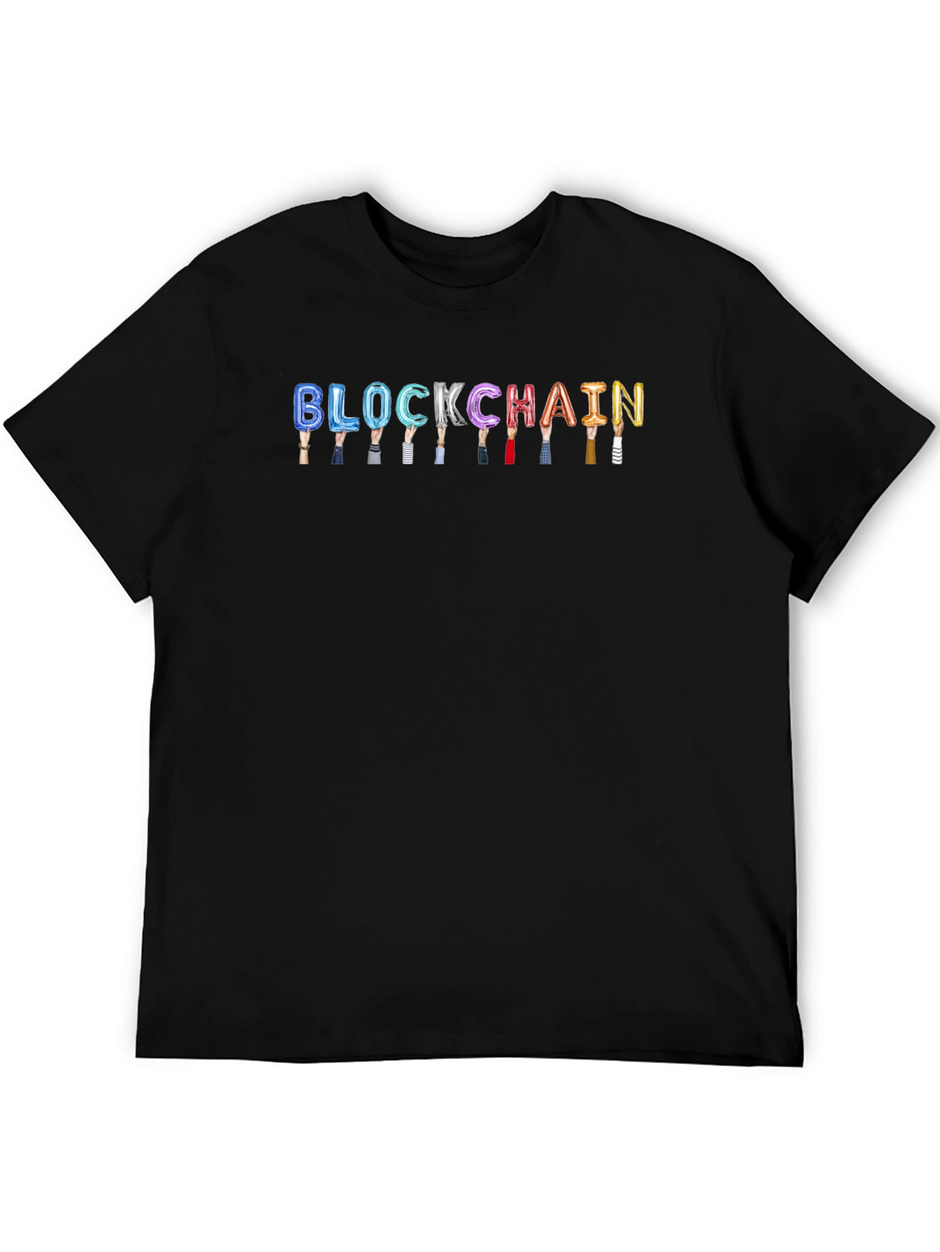 Blockchain Crypto Graphic Tee - Black