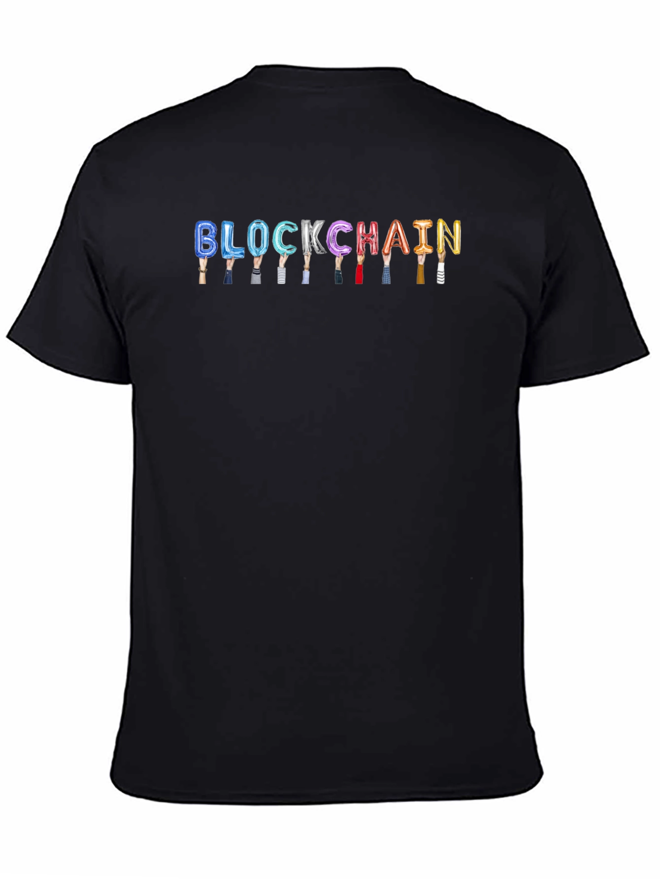Blockchain Crypto Graphic Tee - Black