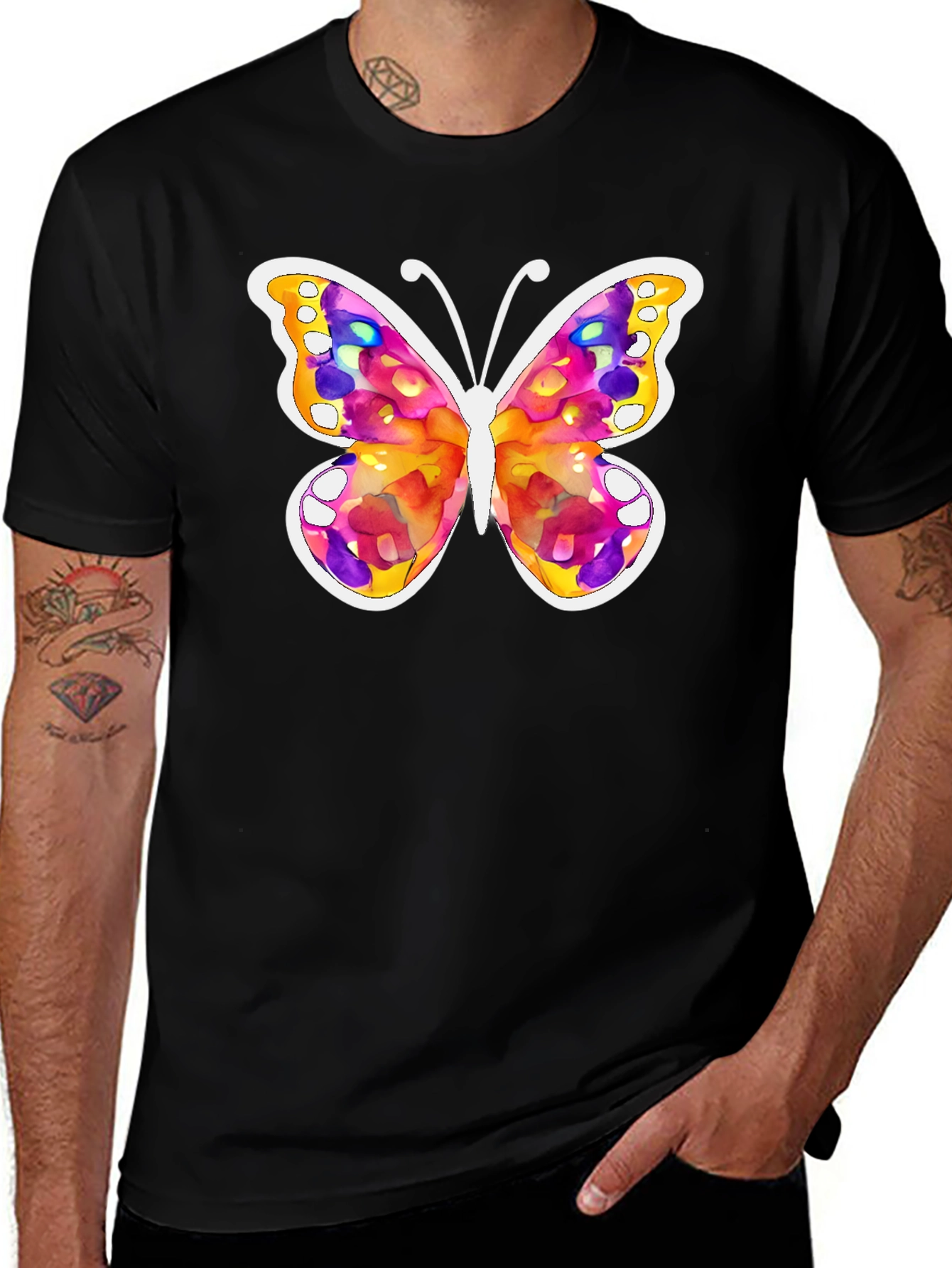 Watercolor Butterfly Graphic Tee