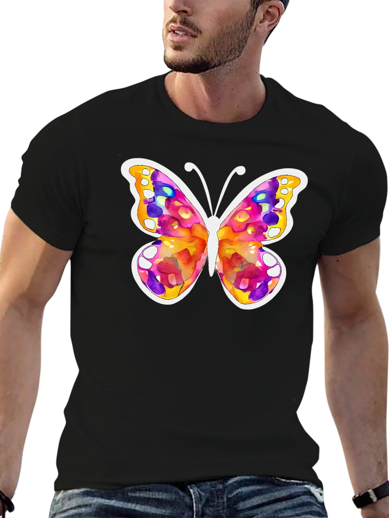 Watercolor Butterfly Graphic Tee