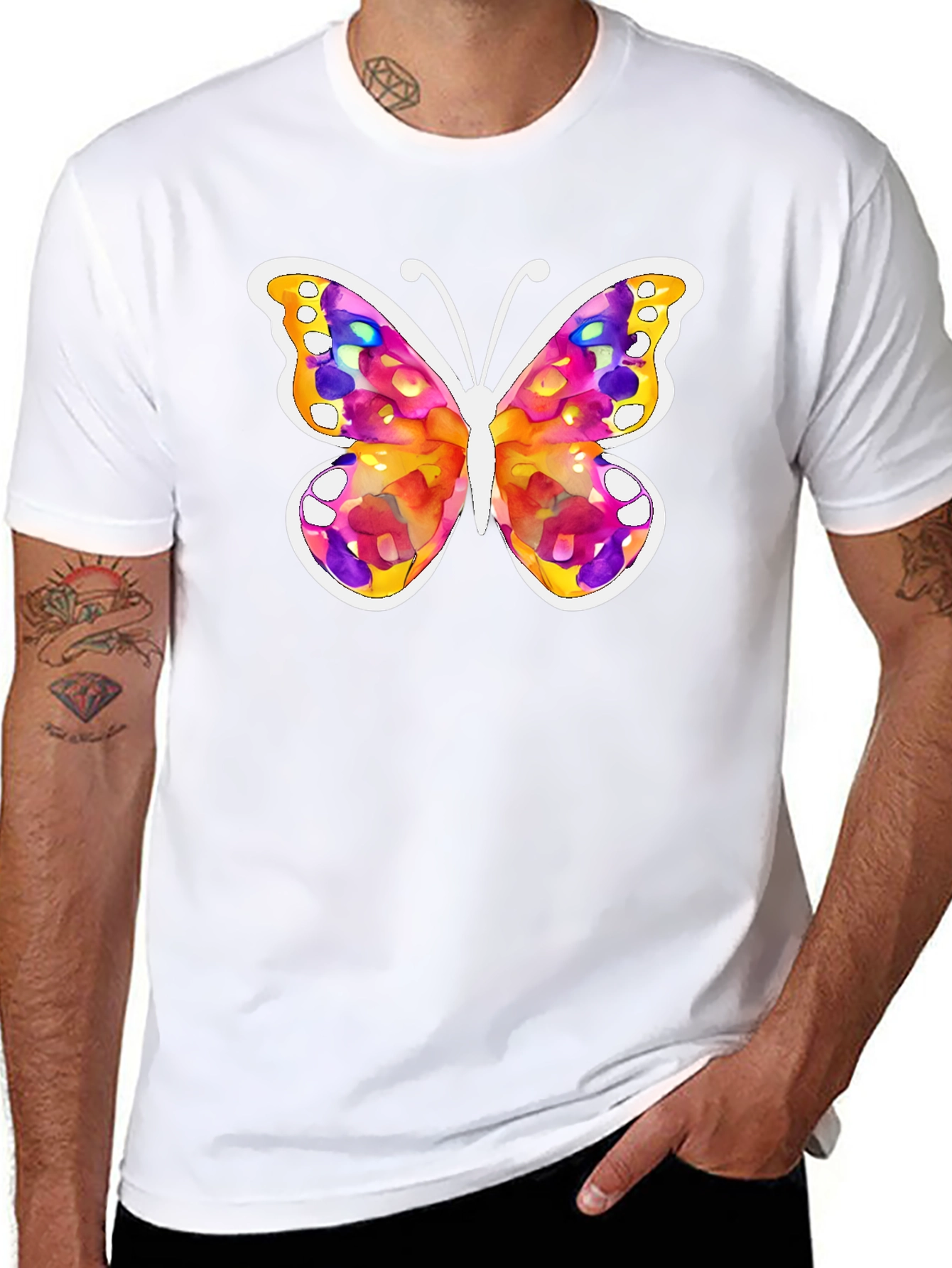 Watercolor Butterfly Graphic Tee
