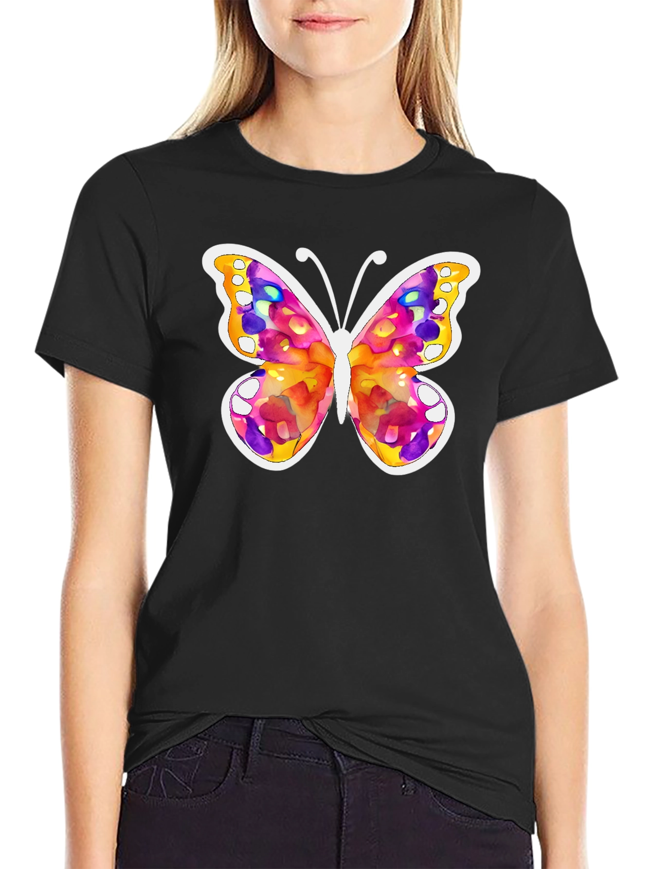 Watercolor Butterfly Graphic Tee