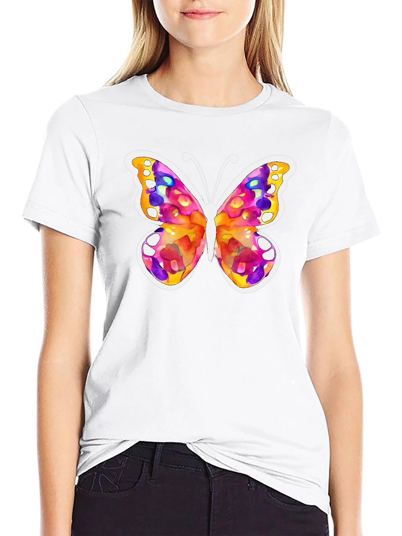 Watercolor Butterfly Graphic Tee