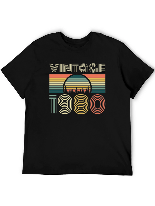 Vintage 1980 Graphic Tee - Retro Style