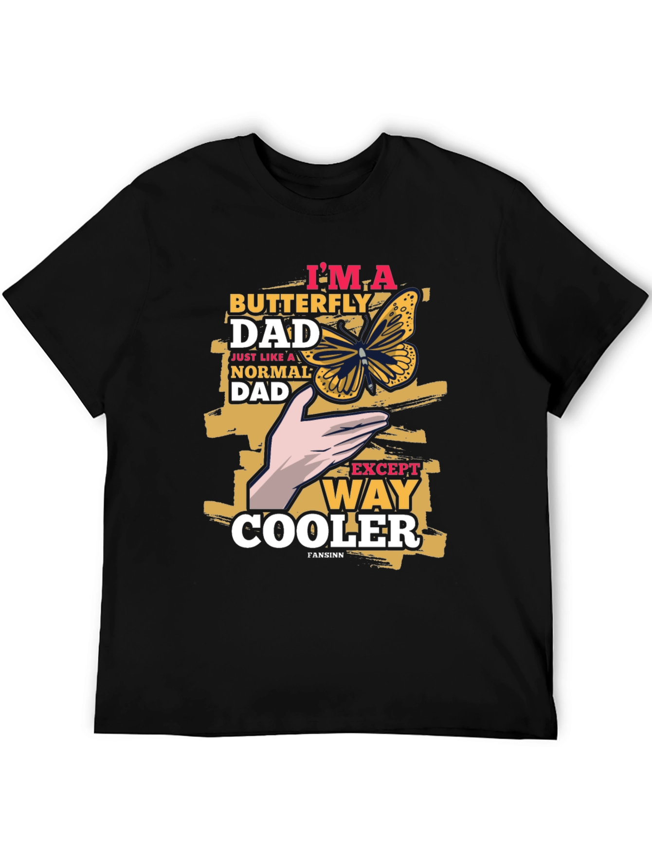 Butterfly Dad Graphic T-Shirt - Cool Fathers Day Tee