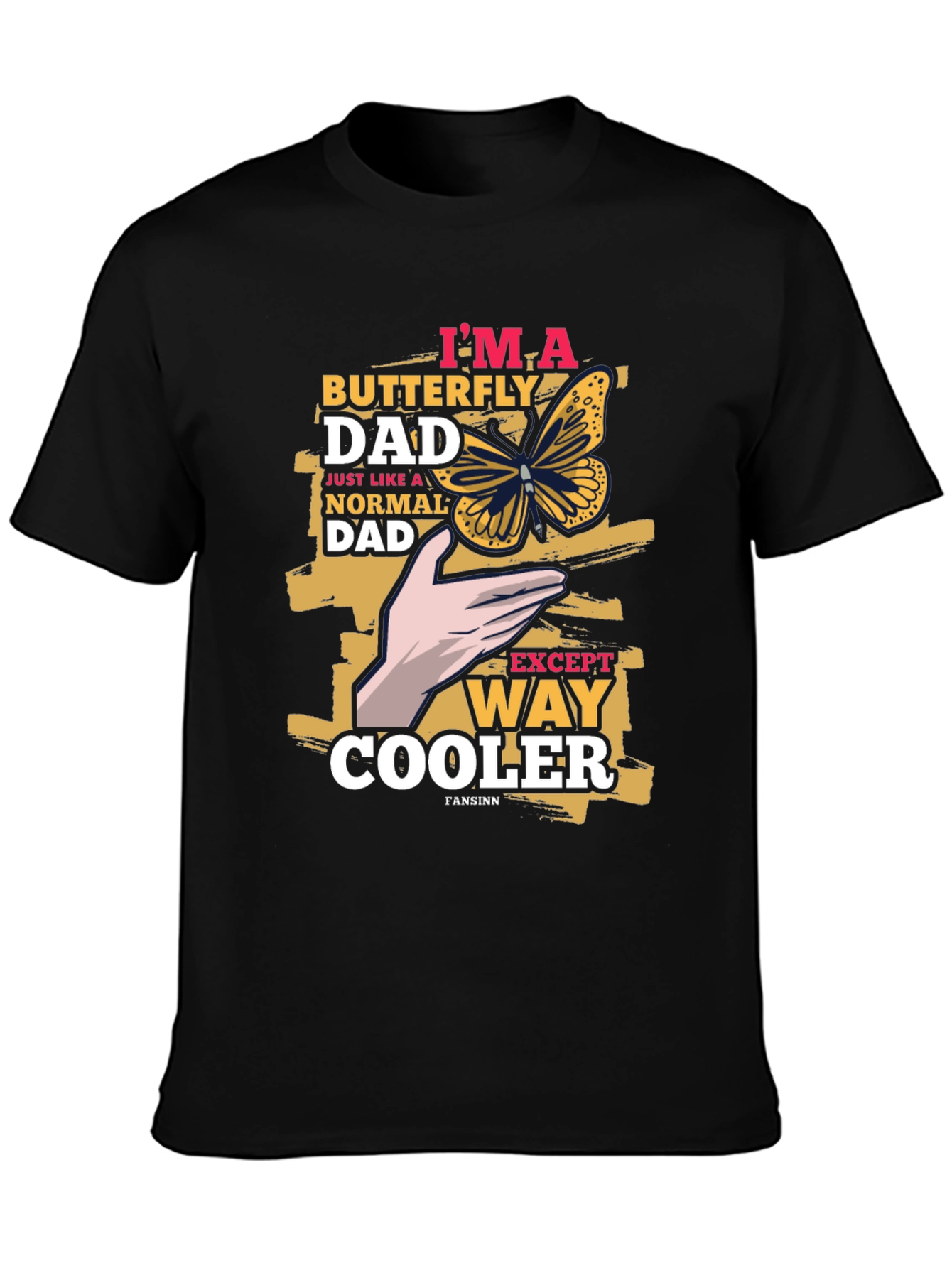 Butterfly Dad Graphic T-Shirt - Cool Fathers Day Tee