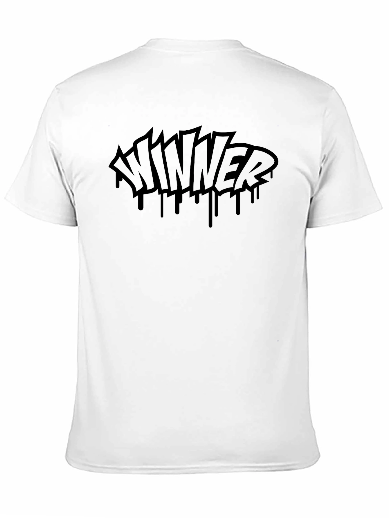 Winner Drip Graphic Tee - Mens Black T-Shirt