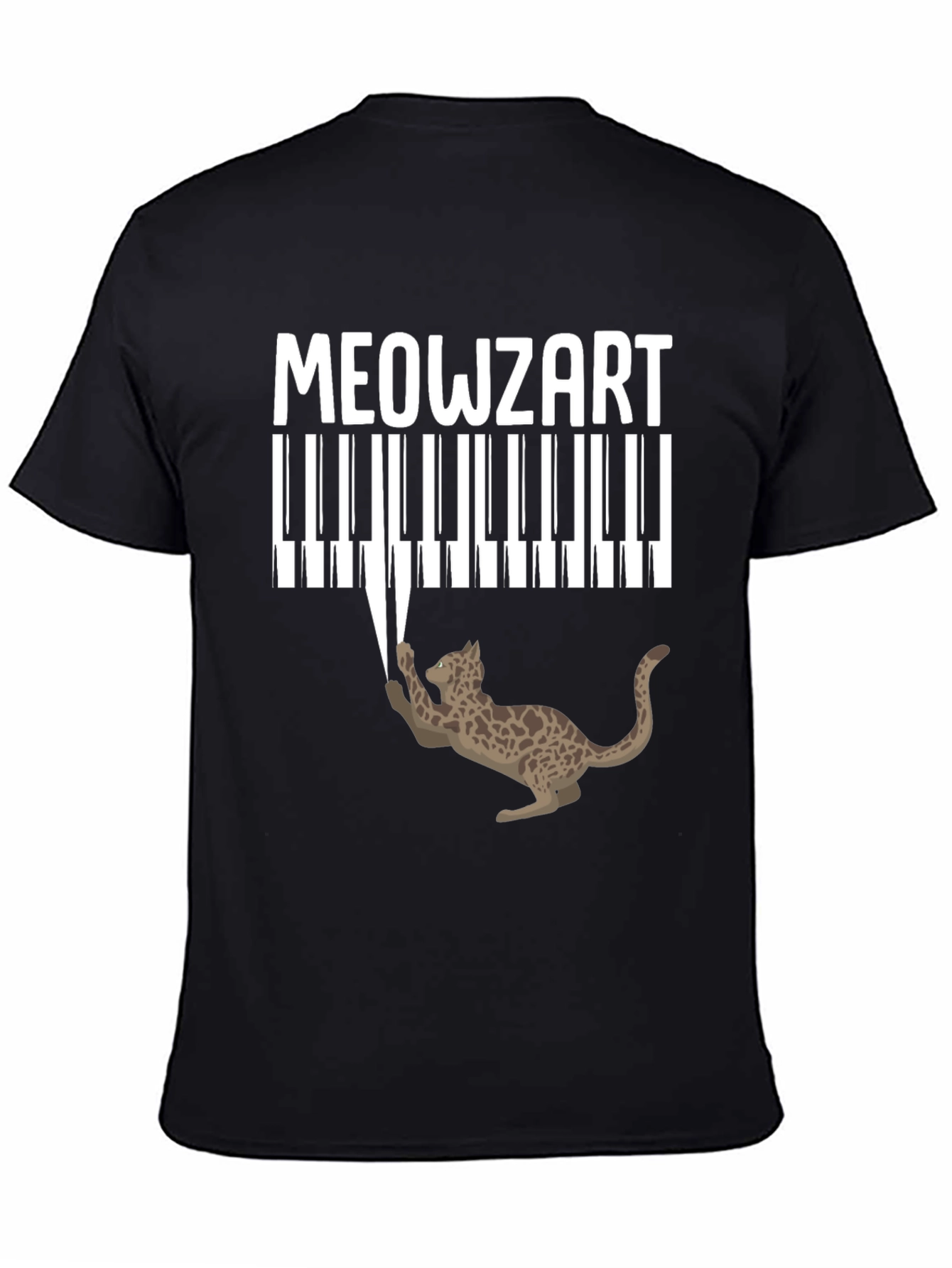 Meowzart Cat Piano T-Shirt