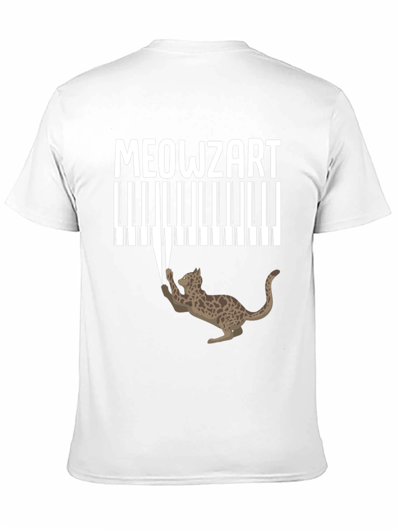 Meowzart Cat Piano T-Shirt