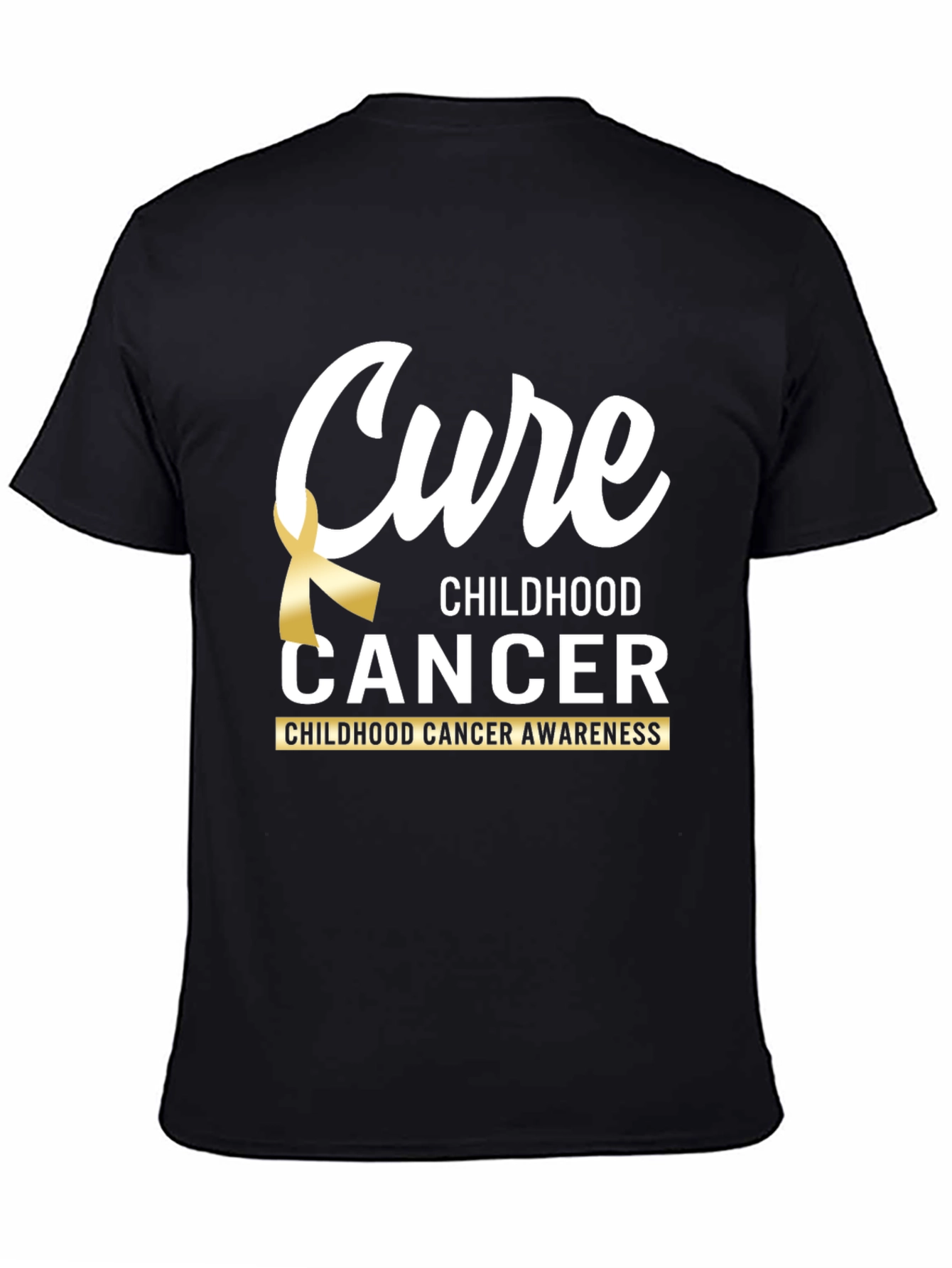 Cure Childhood Cancer Awareness Ribbon T-Shirt