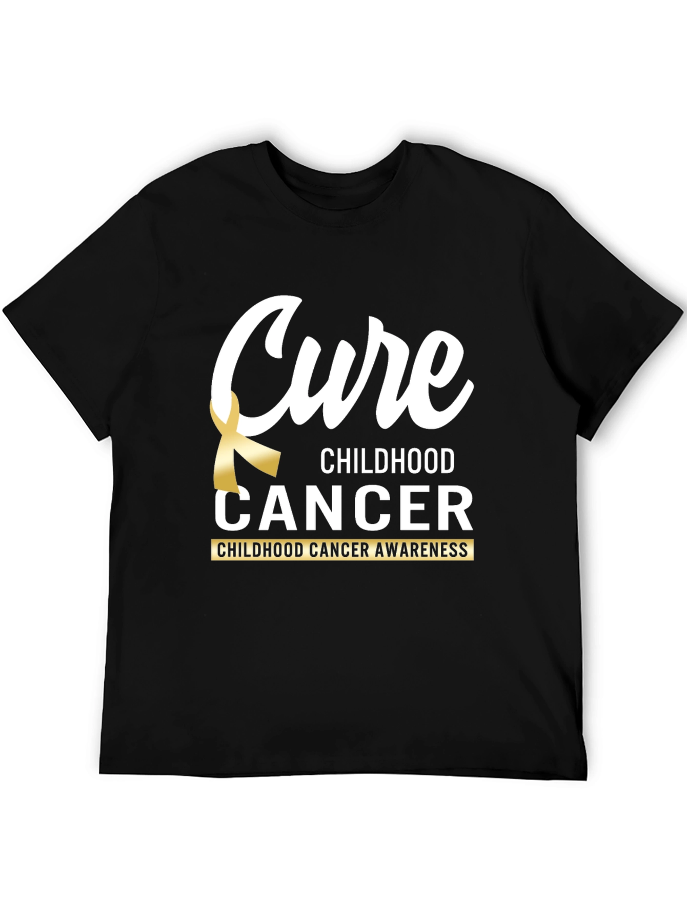Cure Childhood Cancer Awareness Ribbon T-Shirt