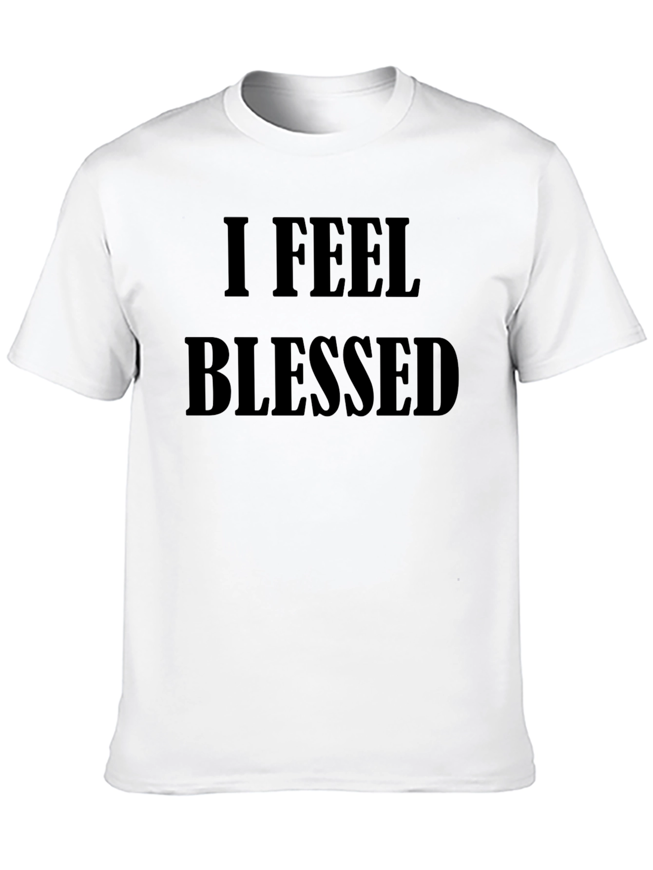I Feel Blessed Black T-Shirt