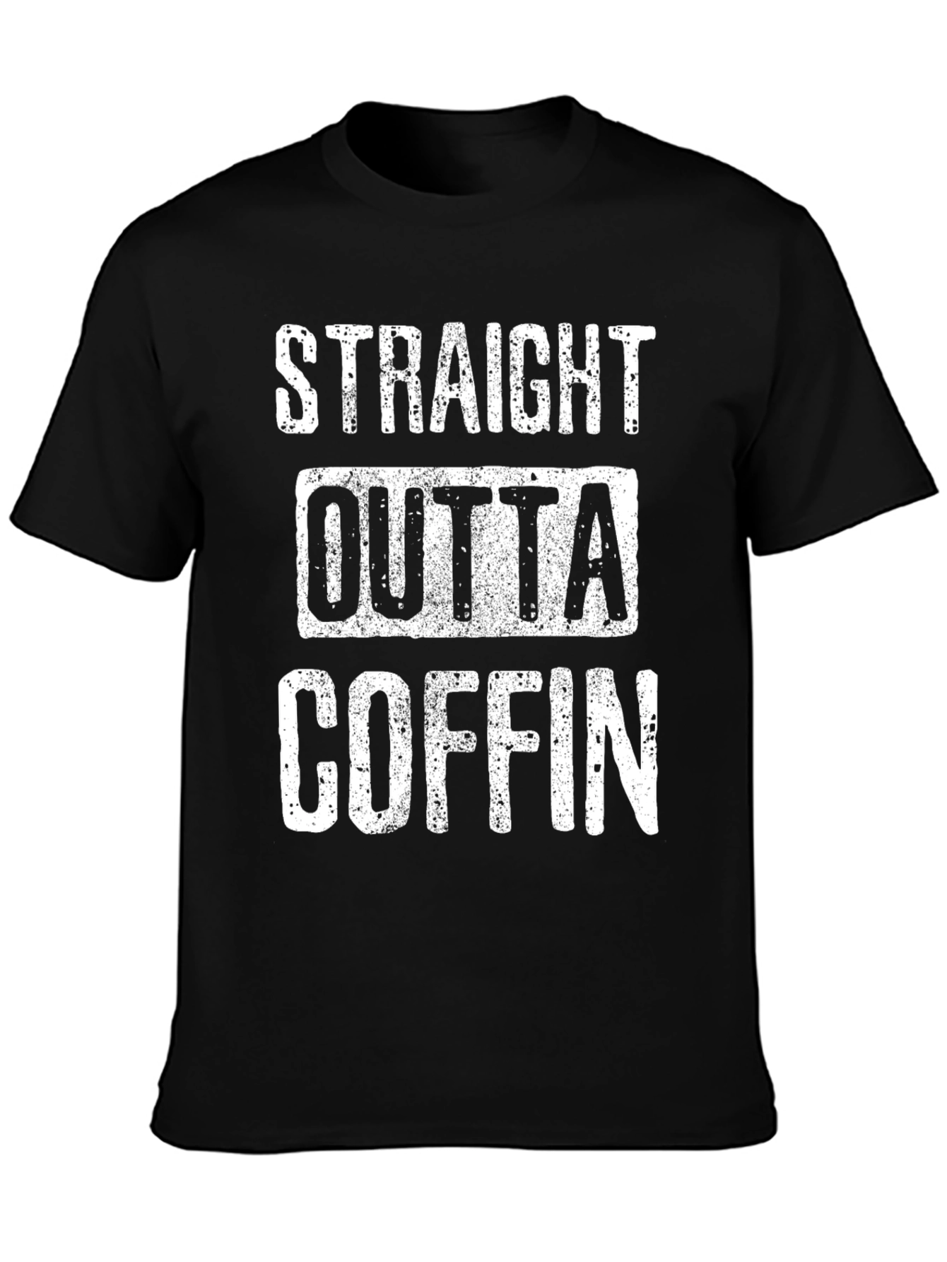 Straight Outta Coffin Graphic T-Shirt - Humor Tee