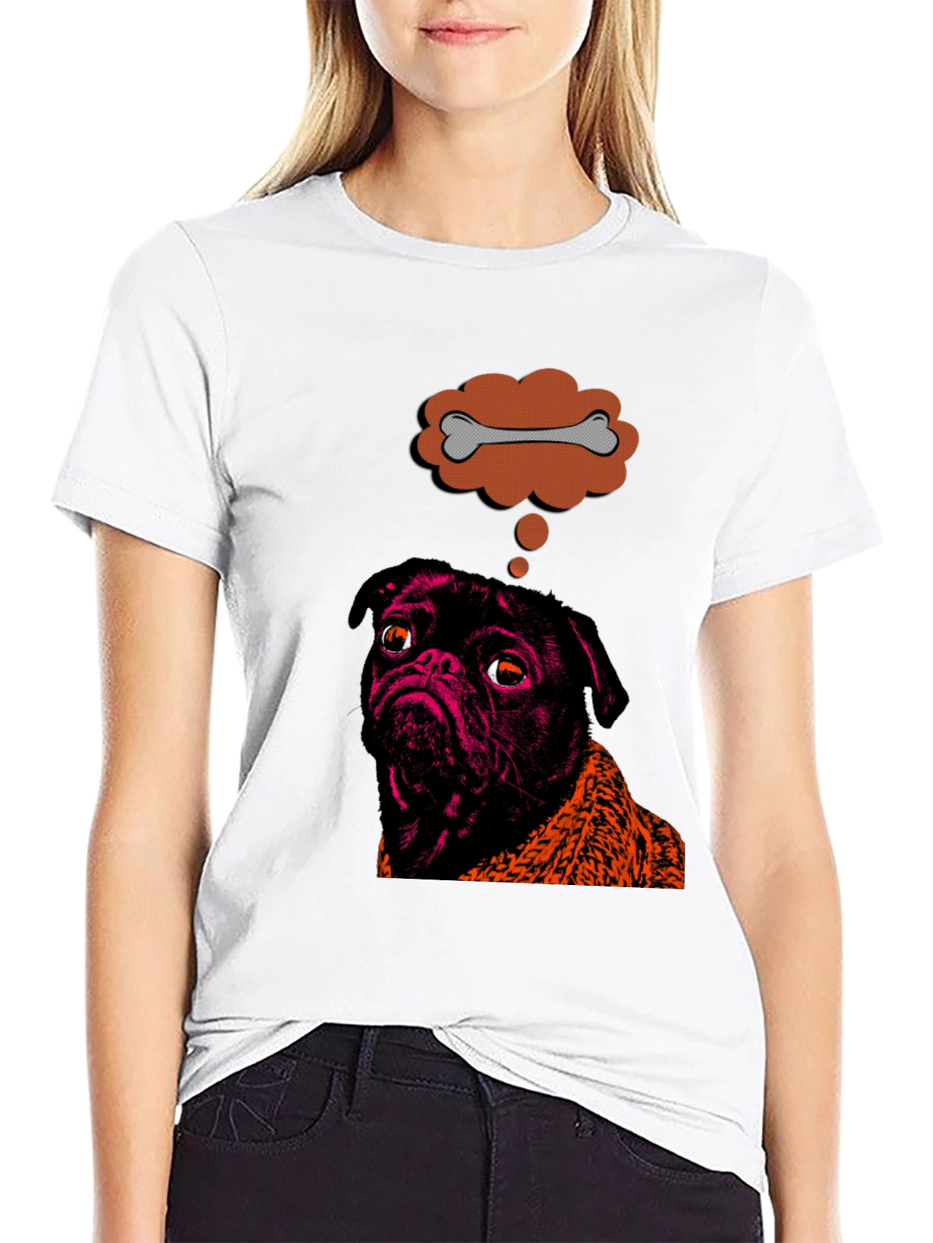 Pug Bone Dream T-Shirt – Funny Dog Lover Graphic Tee