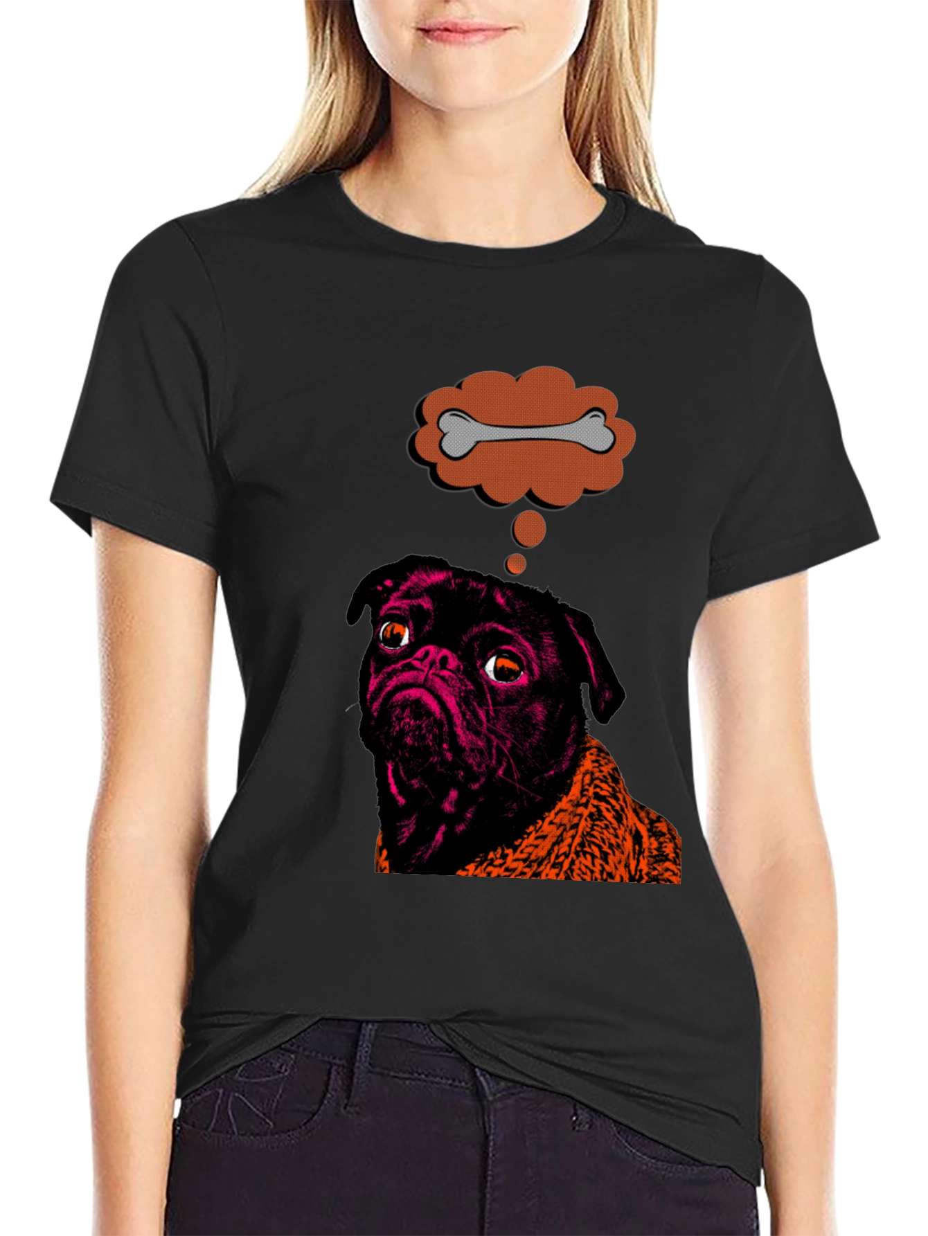 Pug Bone Dream T-Shirt – Funny Dog Lover Graphic Tee