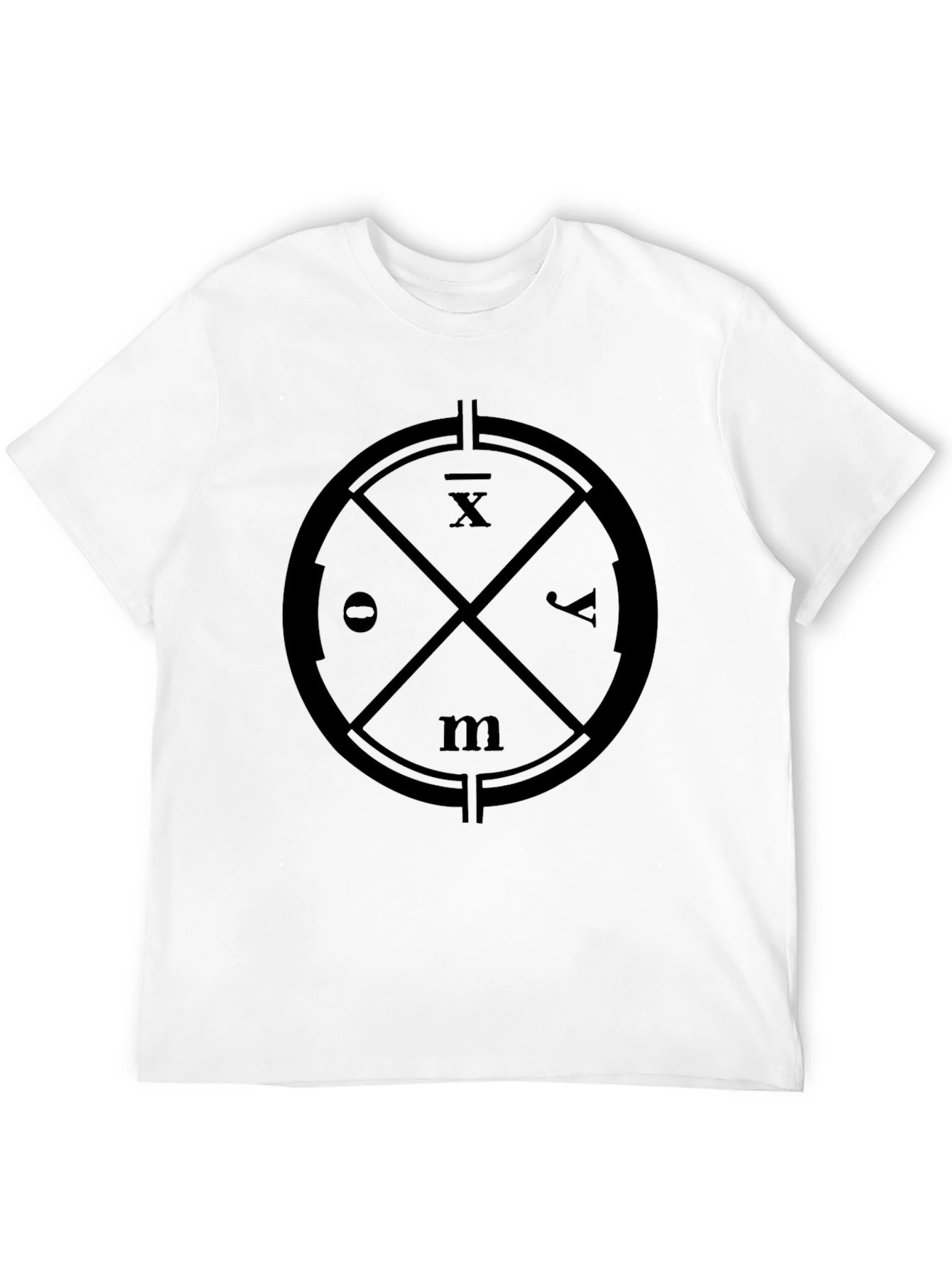 Modern Graphic Tee - Circle Symbol Design