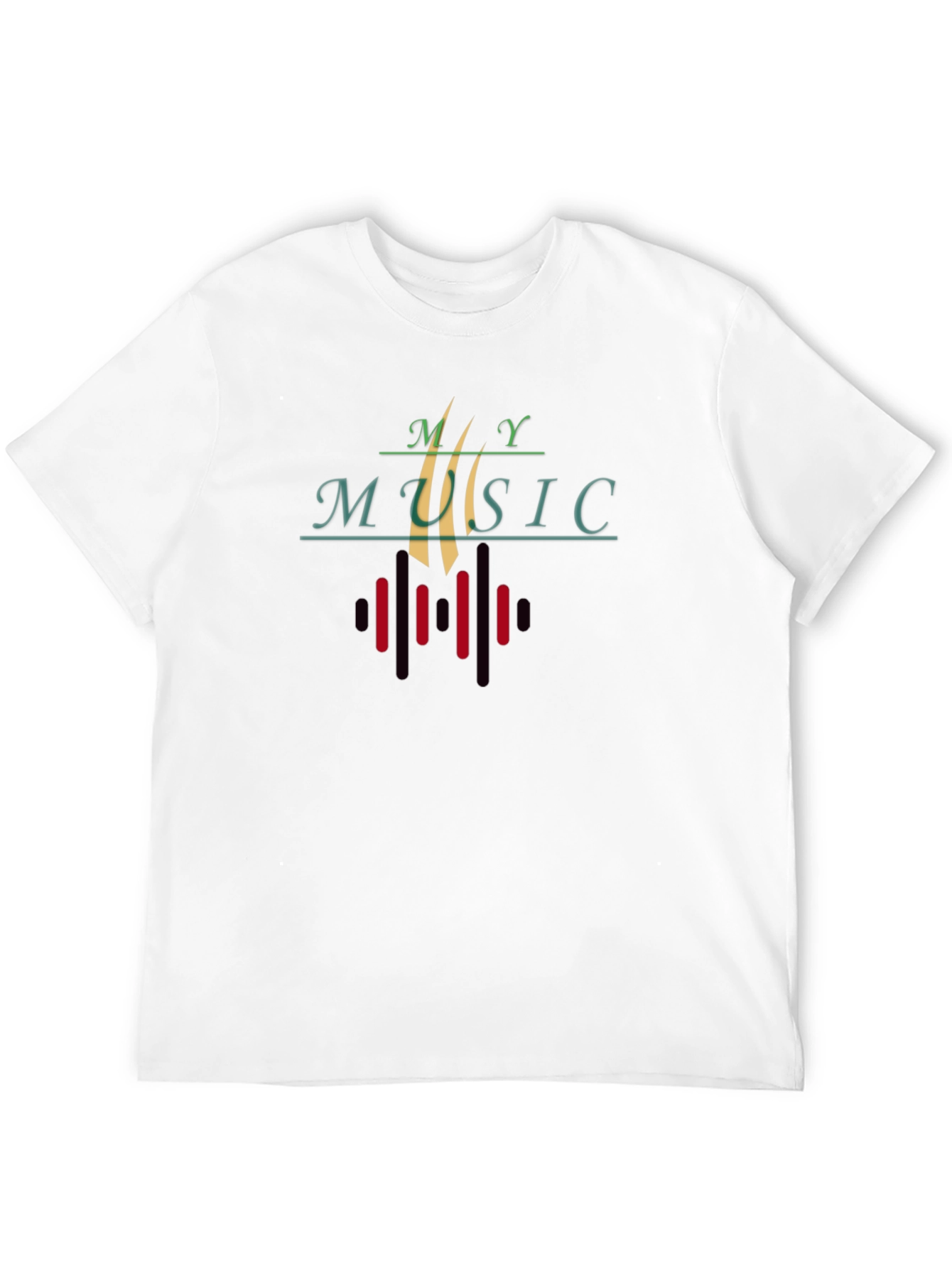 My Music Graphic Print Mens Black T-Shirt