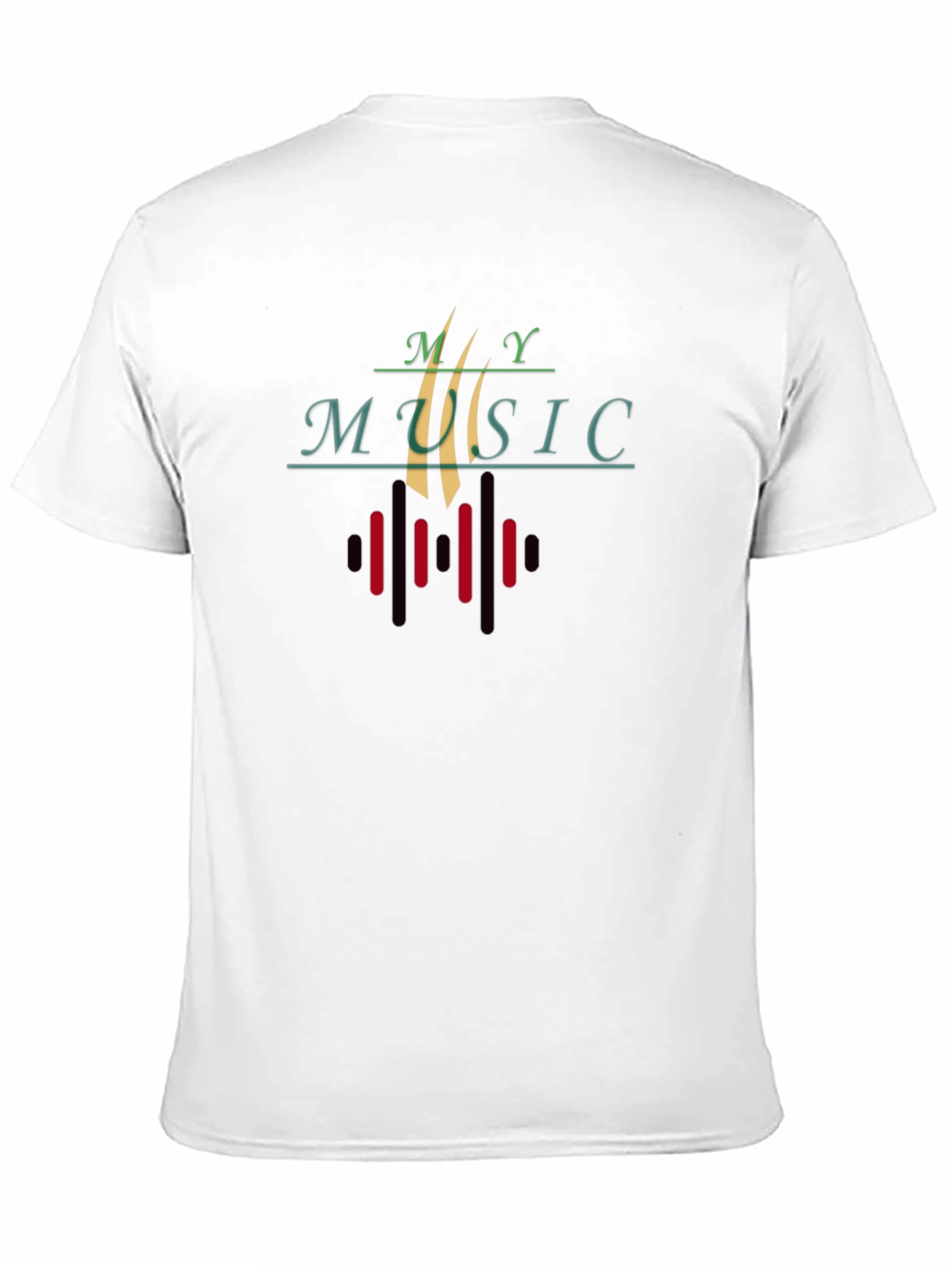 My Music Graphic Print Mens Black T-Shirt