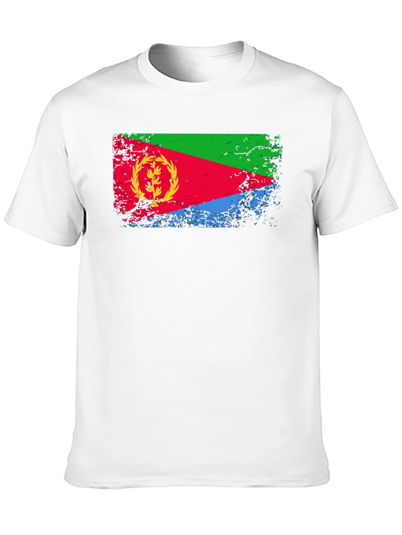 Eritrea Flag Graphic T-Shirt - Black Cotton Tee