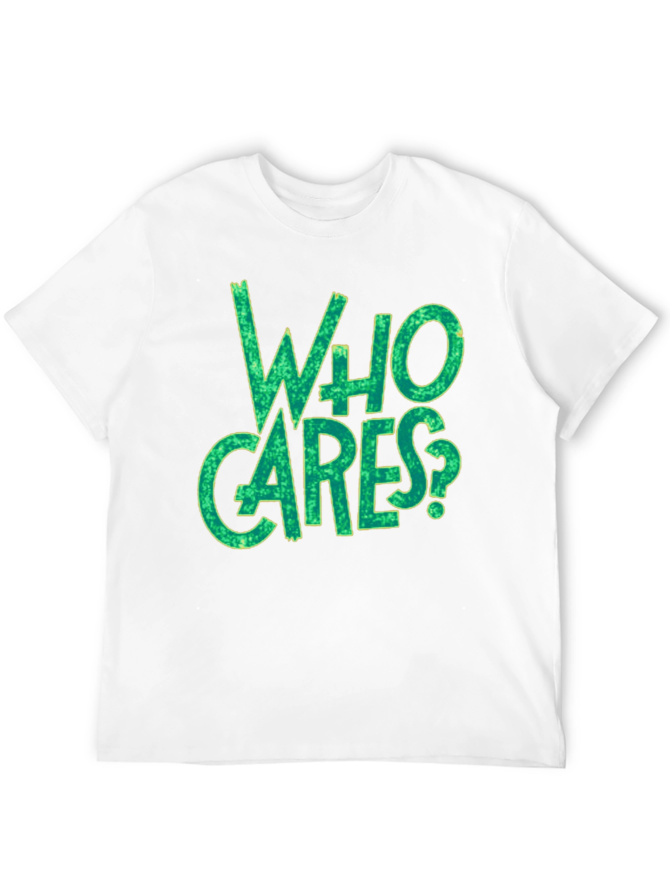 Who Cares? Graphic Print Black T-Shirt