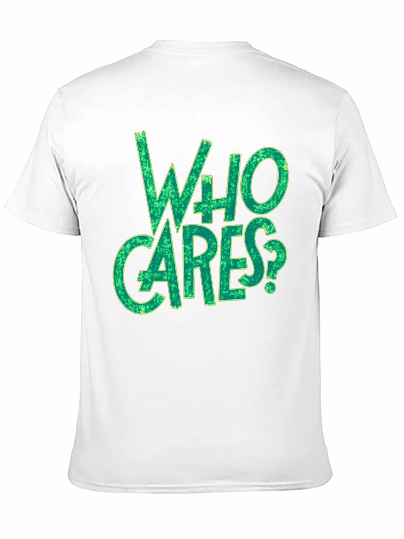 Who Cares? Graphic Print Black T-Shirt
