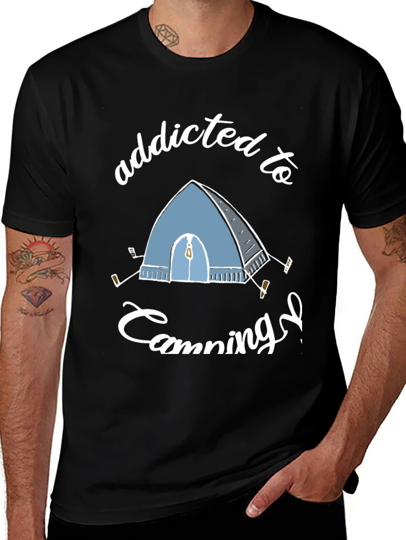 Addicted to Camping Graphic Tee