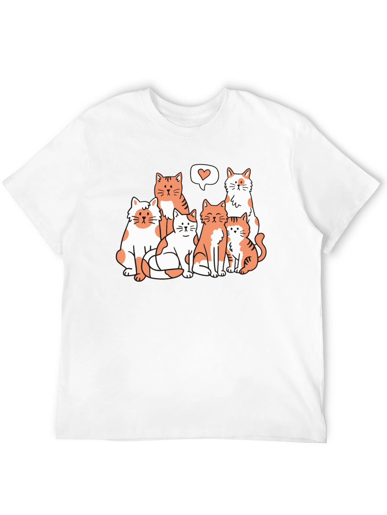 Cats Love Graphic Tee - Unisex T-Shirt
