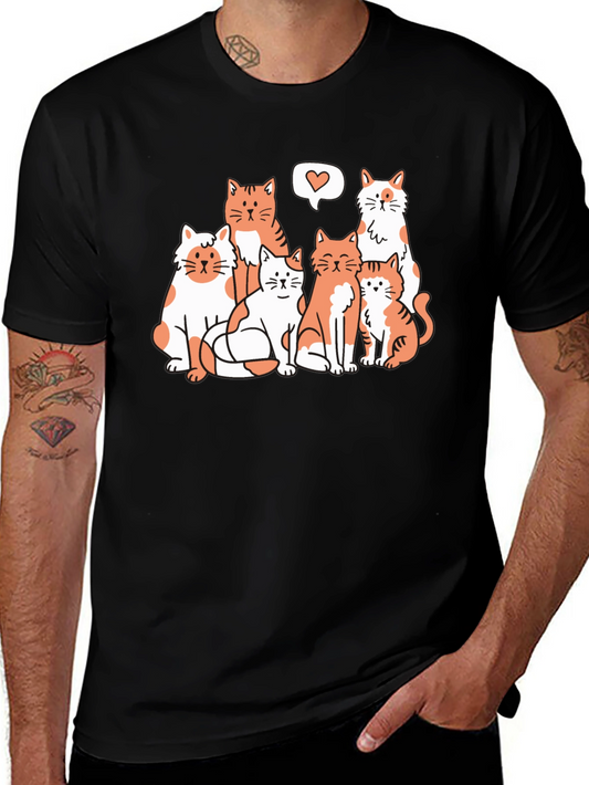 Cats Love Graphic Tee - Unisex T-Shirt