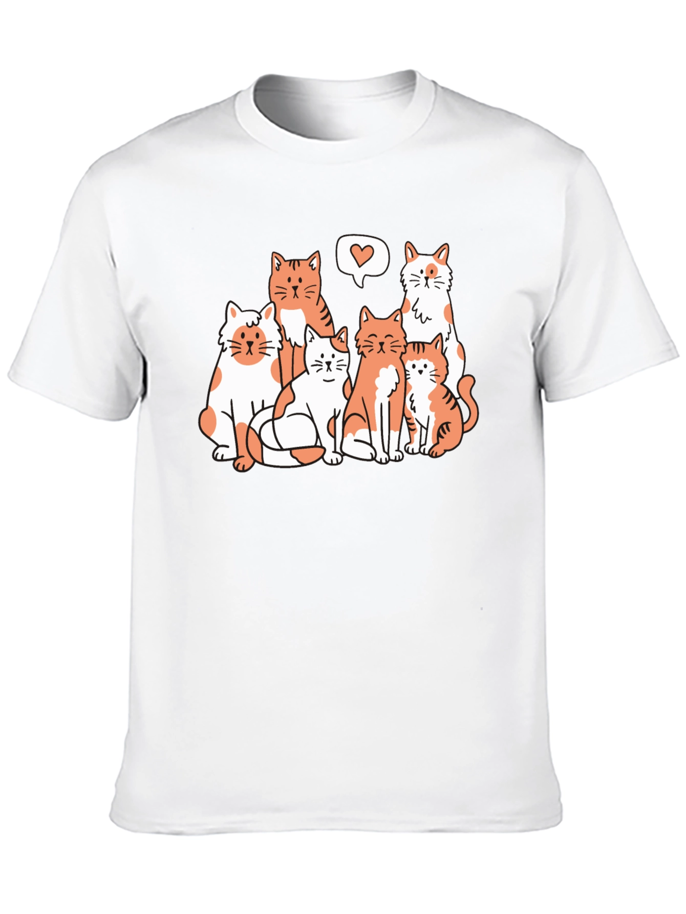 Cats Love Graphic Tee - Unisex T-Shirt