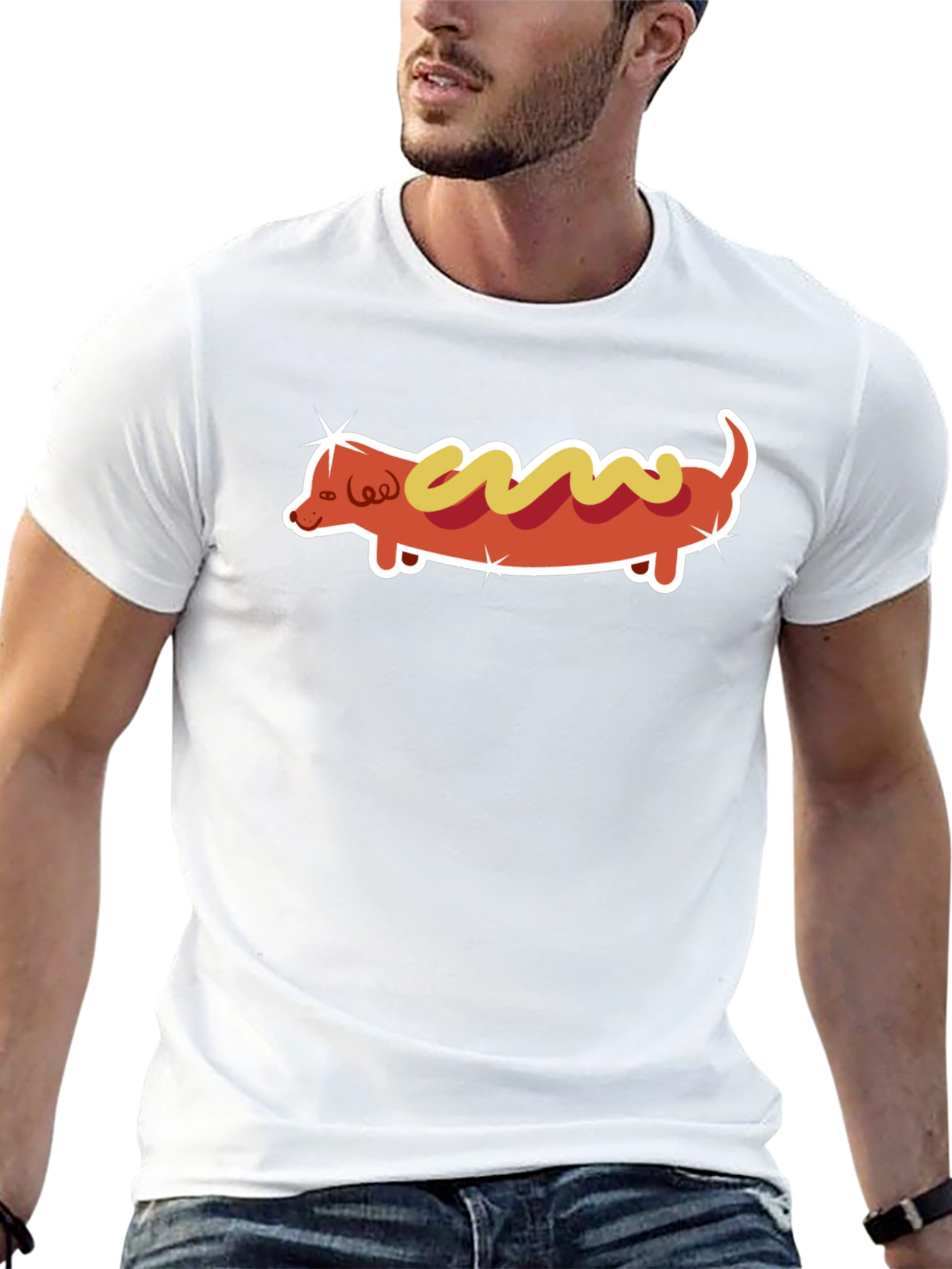 Hot Dog Dachshund Graphic Tee - Unisex T-Shirt