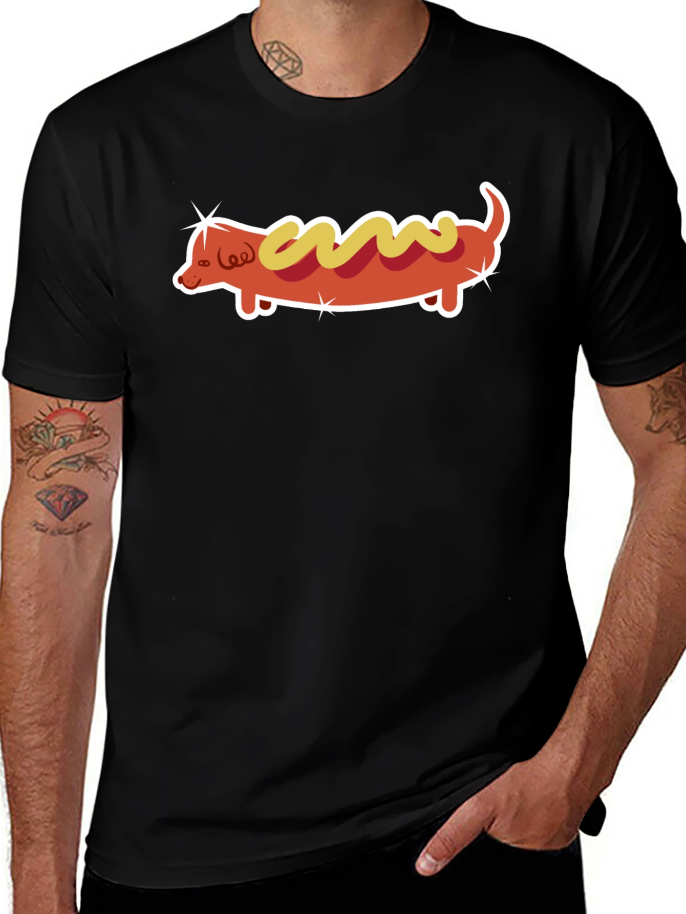 Hot Dog Dachshund Graphic Tee - Unisex T-Shirt