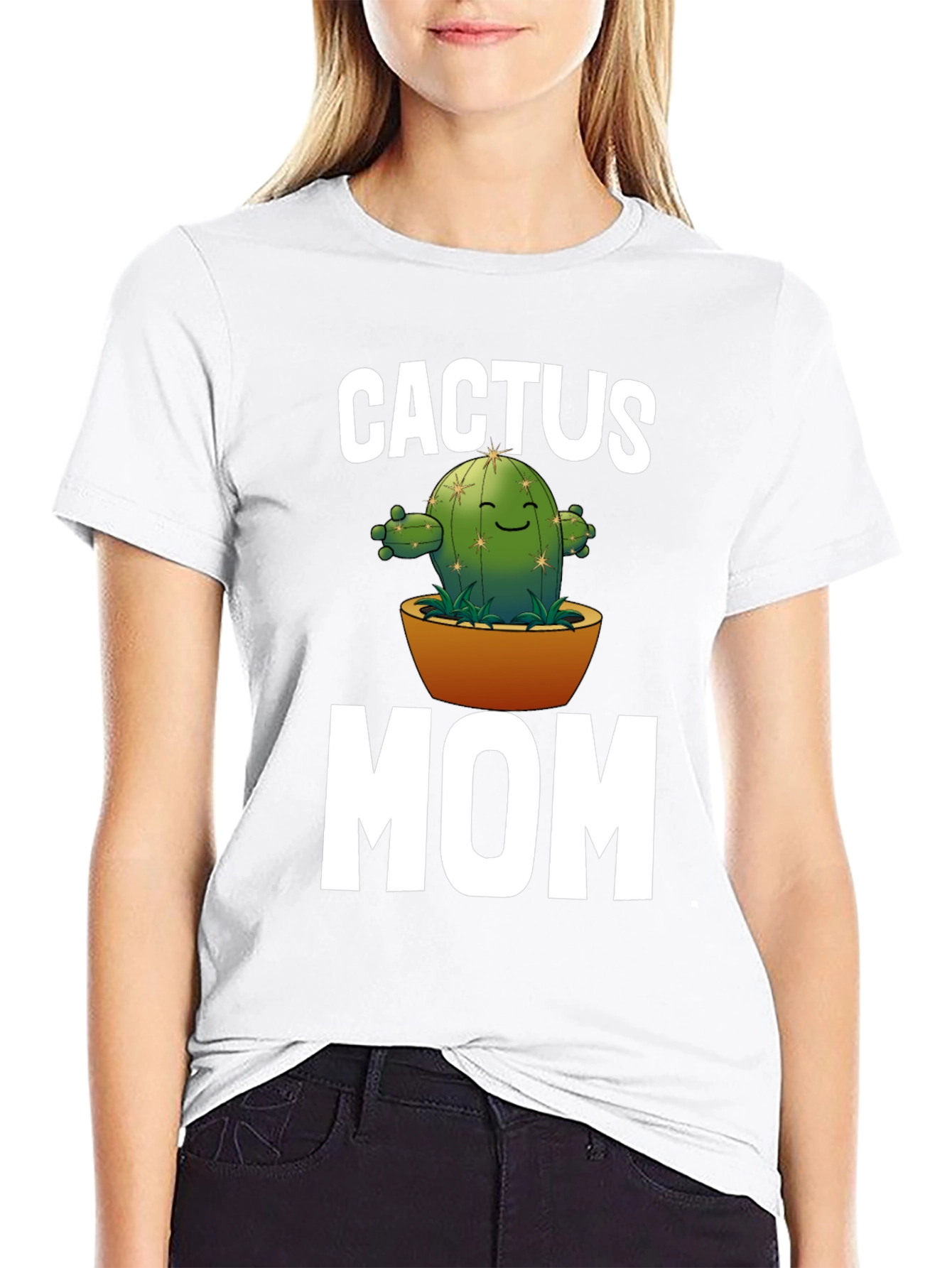 Cactus Mom Graphic T-Shirt - Black Unisex Tee