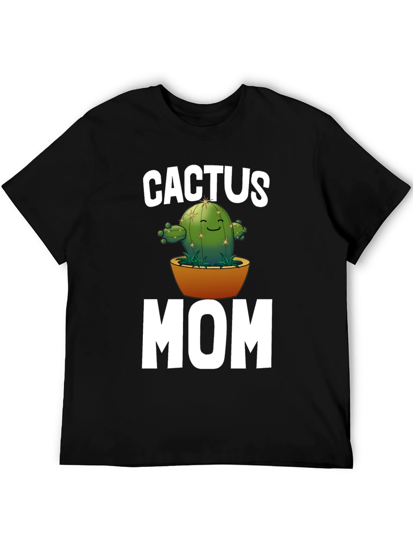 Cactus Mom Graphic T-Shirt - Black Unisex Tee