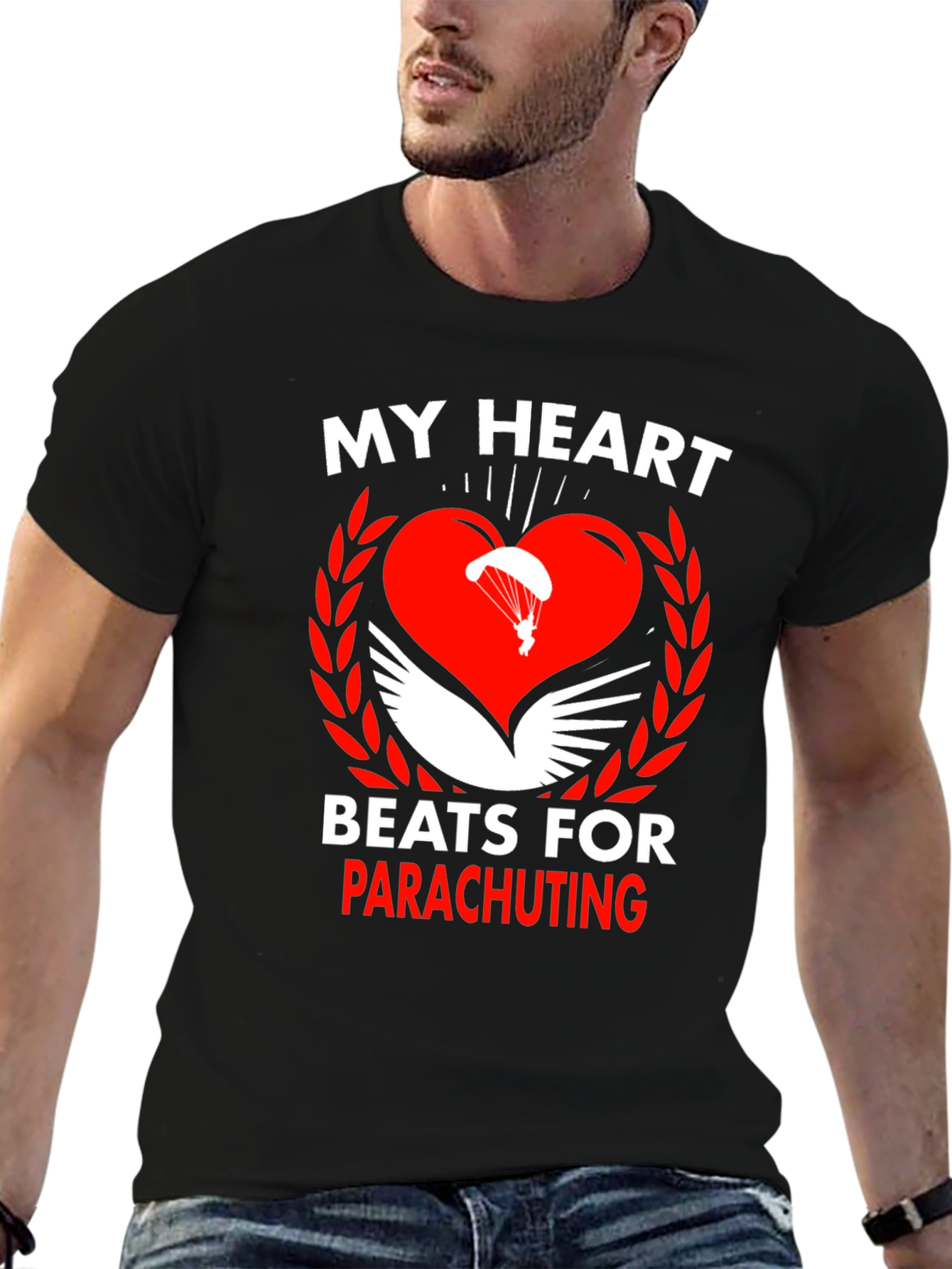 Parachuting Heart T-Shirt
