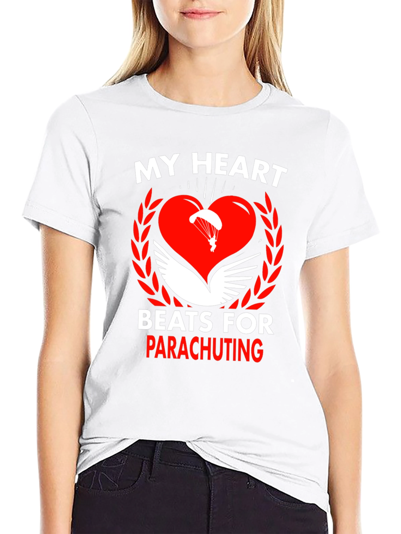 Parachuting Heart T-Shirt